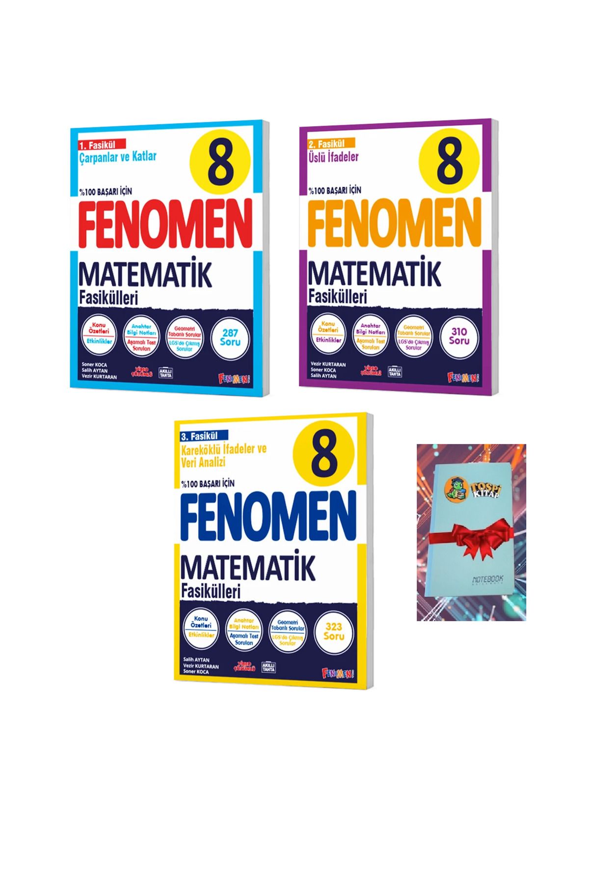 Fenomen Yayıncılık 8 MATEMATİK 1 - 2 - 3 FASİKÜL (DEFTER HEDİYE)