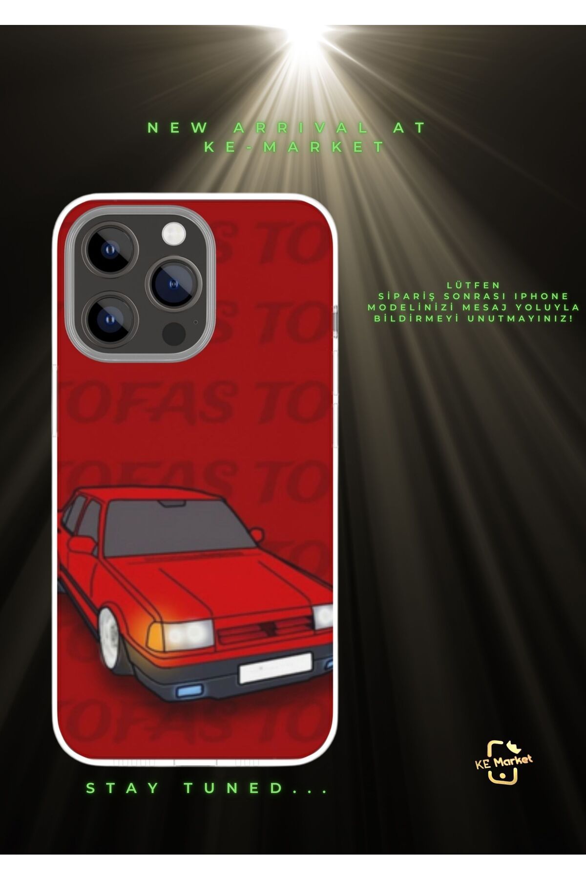 SOFTCASE Tofaşk Series Iphone Tasarım Kılıf (LÜTFEN MESAJ YOLUYLA TELEFON MODELİNİZİ YAZINIZ)