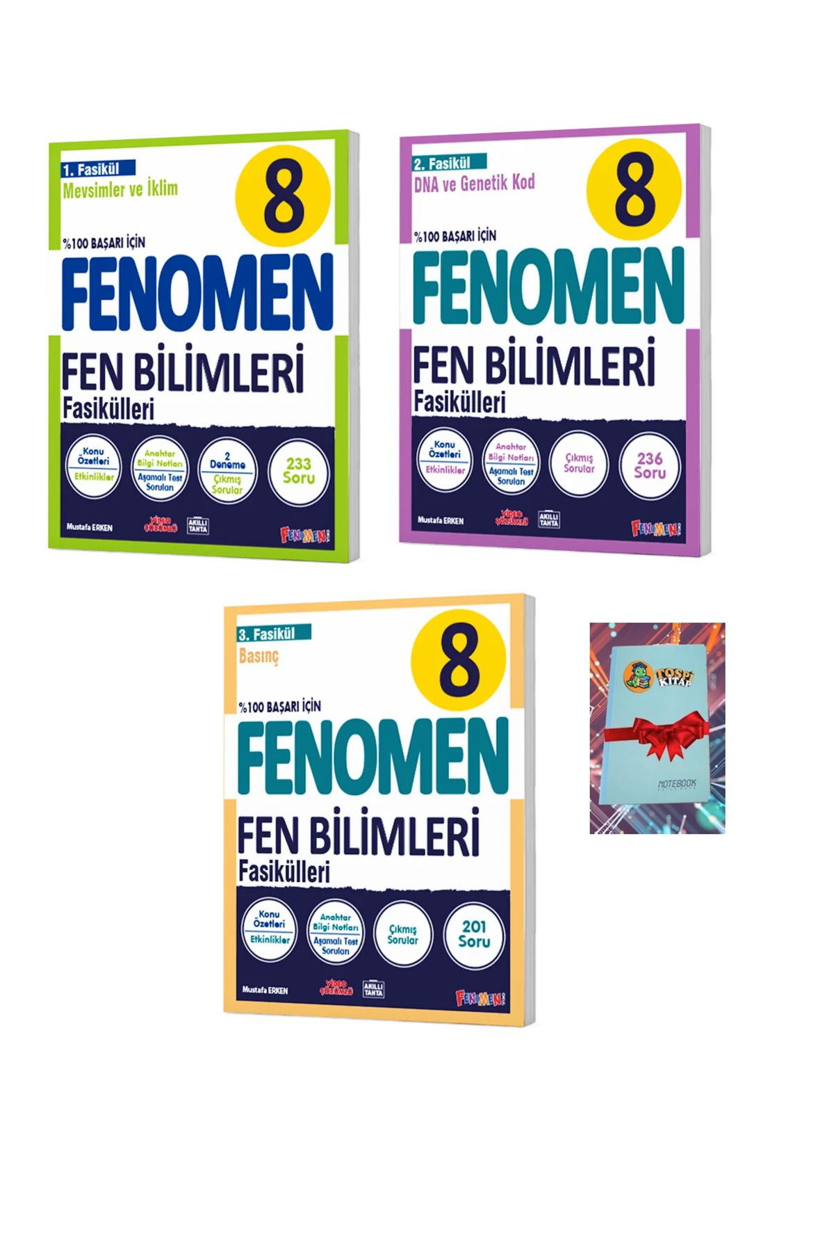 Fenomen Yayıncılık 8 Fen Bilimleri 1 - 2 - 3 FASİKÜL (DEFTER HEDİYE)