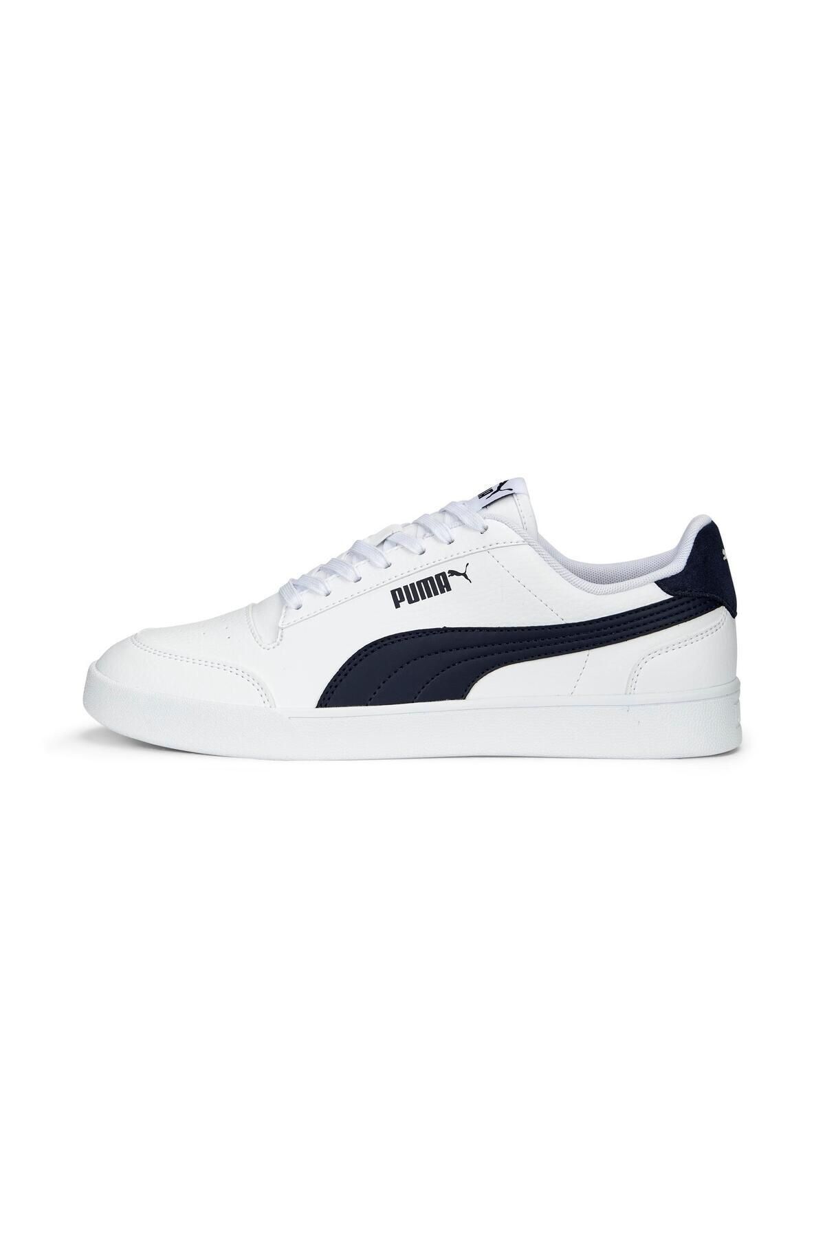 Puma Bağcıklı Günlük Spor Ayakkabı Beyaz Lacivert Sneaker