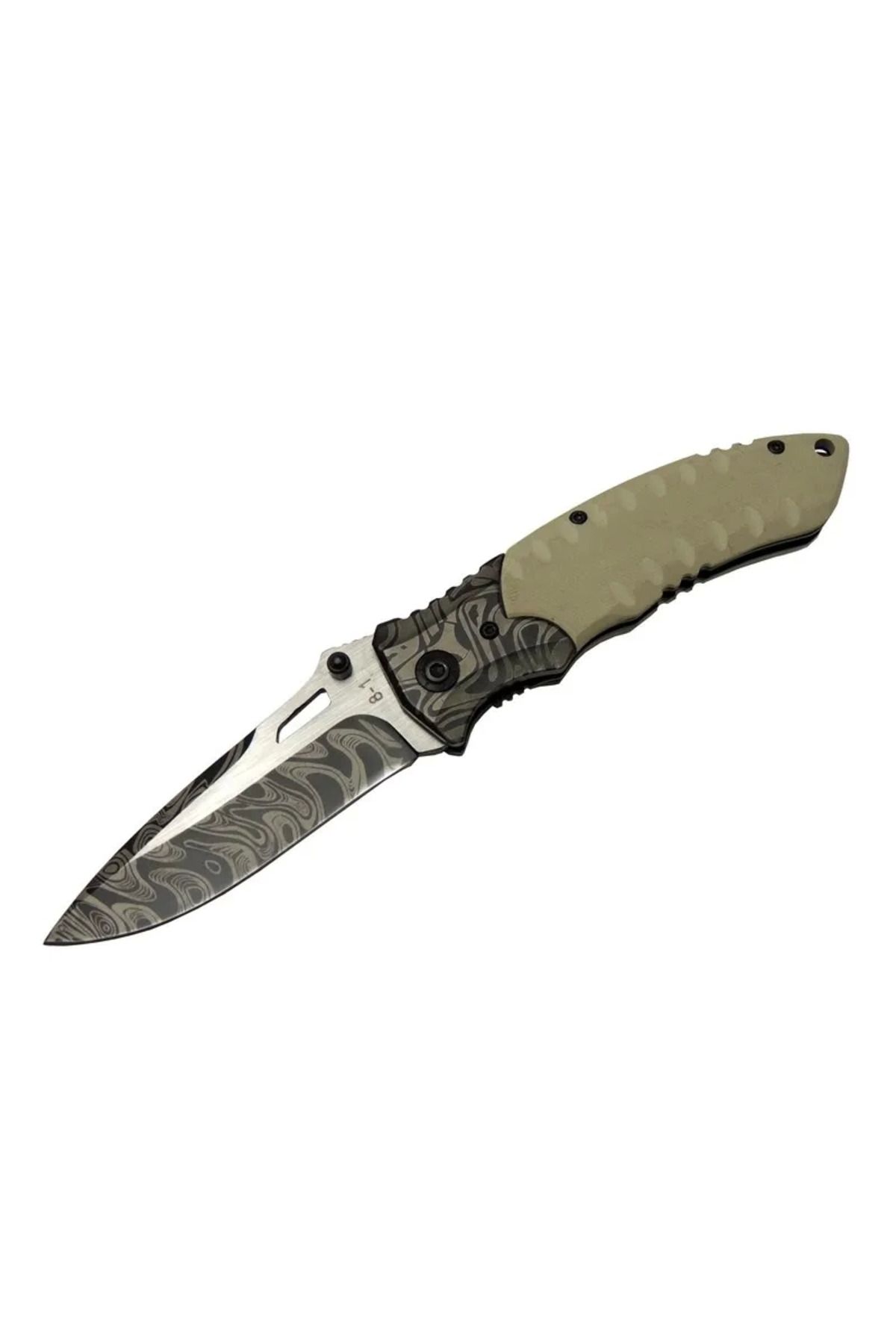 Belle Fusion 8-1 Damascus Kamp Çakı 20cm - Manuel, Kemerlikli