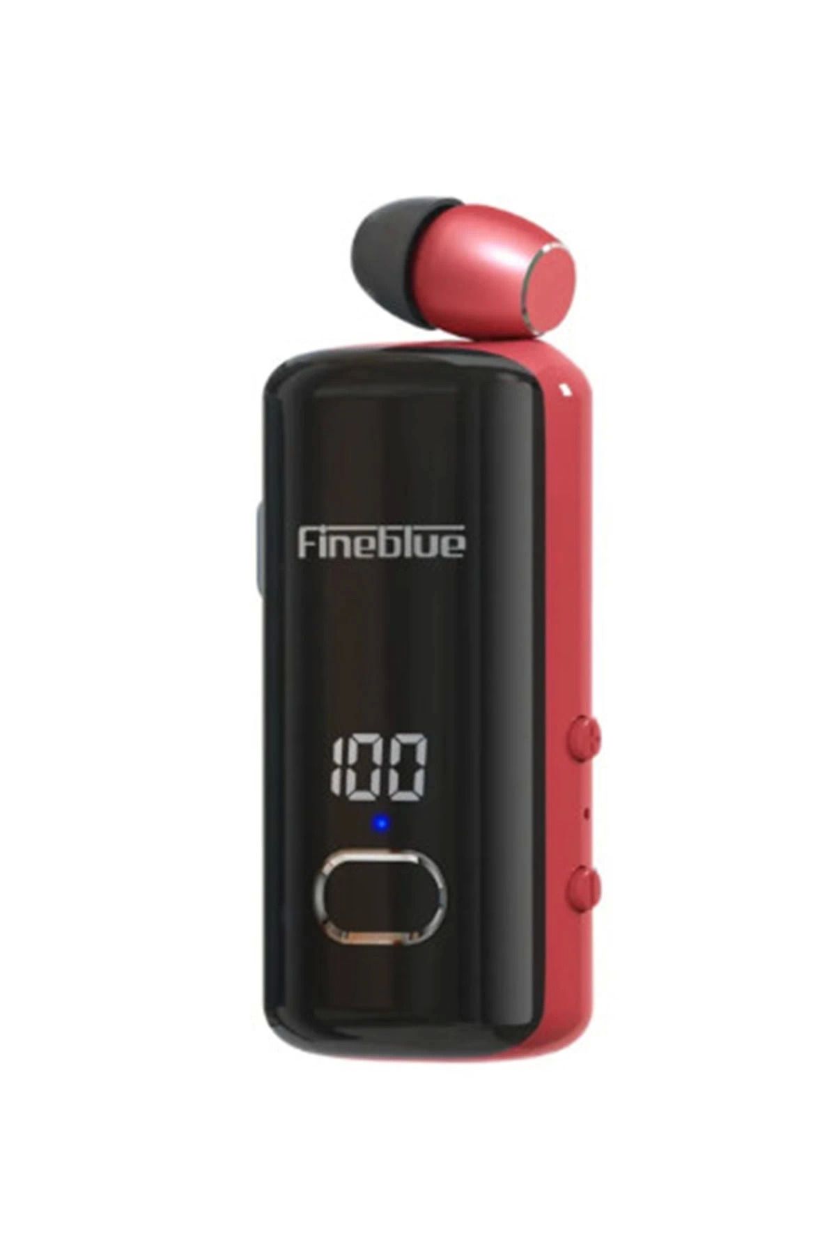 Belle Fusion F580 Dijital Göstergeli Makaralı Titreşimli Bluetooth Kulaklık Kırmızı