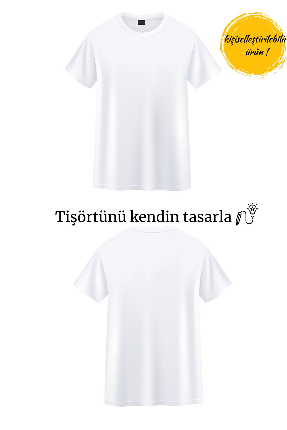 designard Kendin Tasarla Tişörtü Kişiye Özel Resim Ve Tasarım Baskılı Unisex Tişört