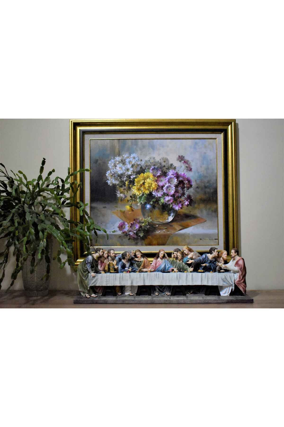 AYDINARTSHOP Veronese Son Aksam Yemegi Heykeli – 73 cm Dini Biblo (The Last Supper)