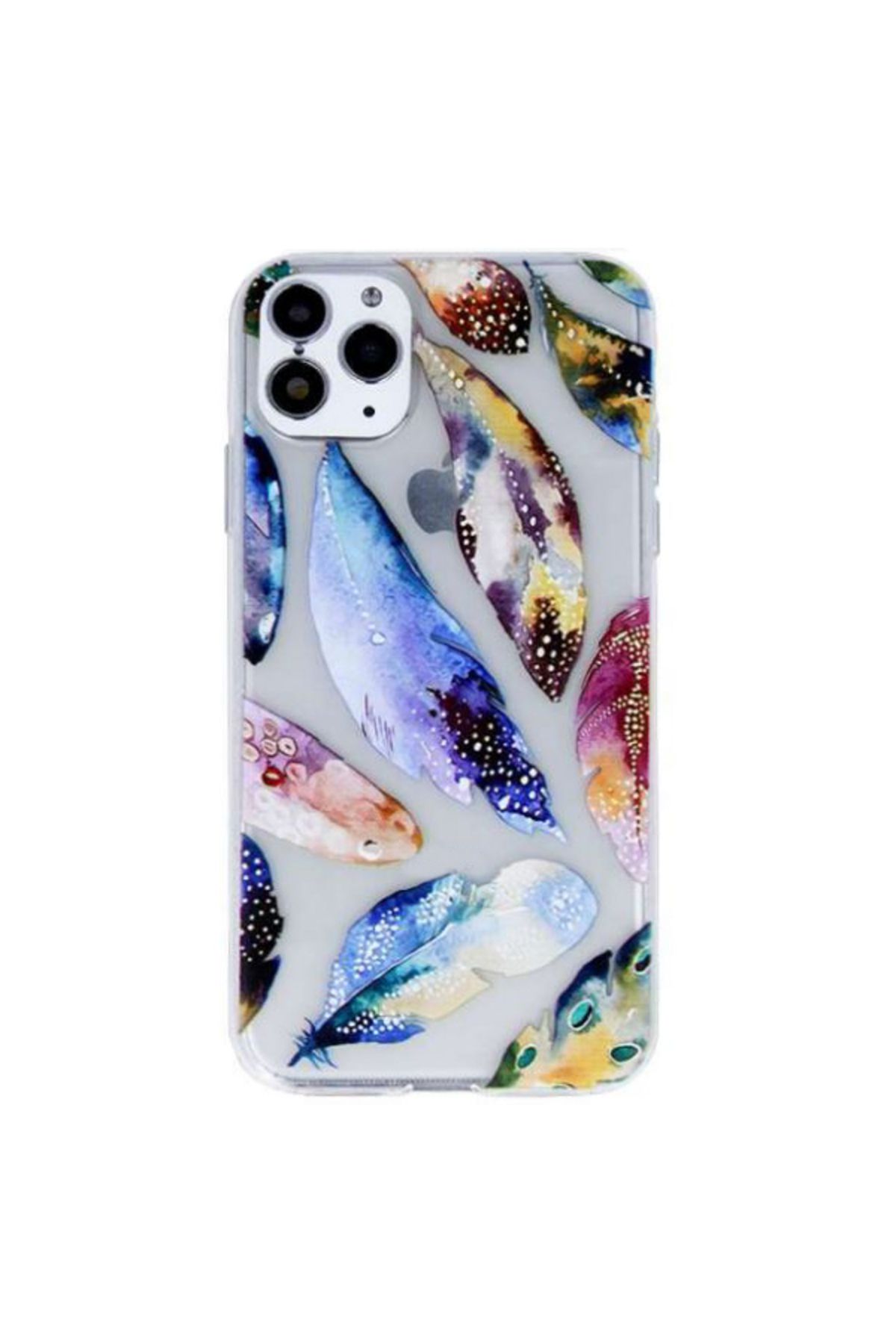 REDz Accessories-Artistic Feathers Case, Compatible with Samsung A71, Shockproof, Transparent 1