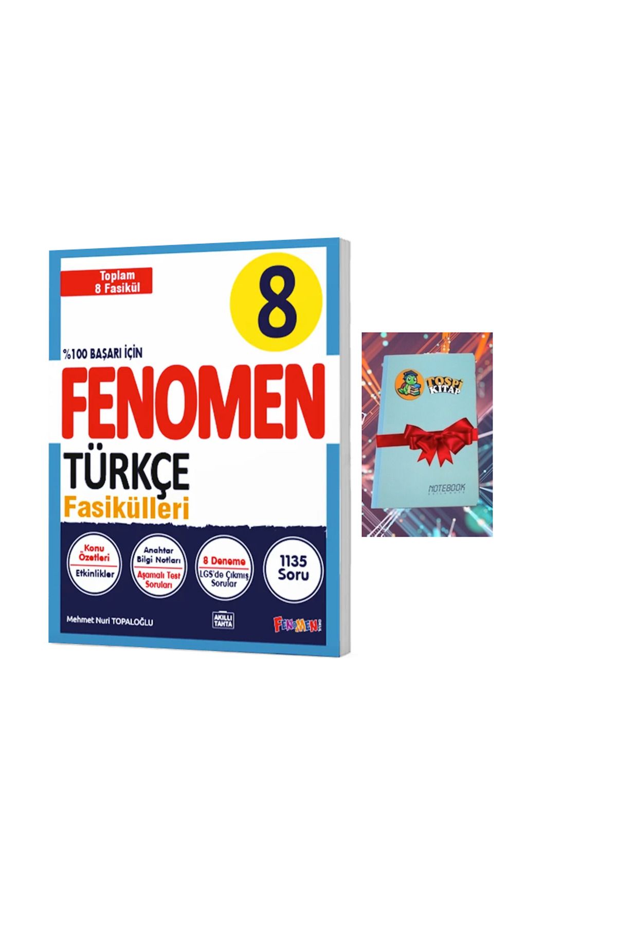 Fenomen Yayıncılık 8 Türkçe Fasikül Seti (1-2-3-4-5-6-7-8. Sayılar) (DEFTER HEDİYE)