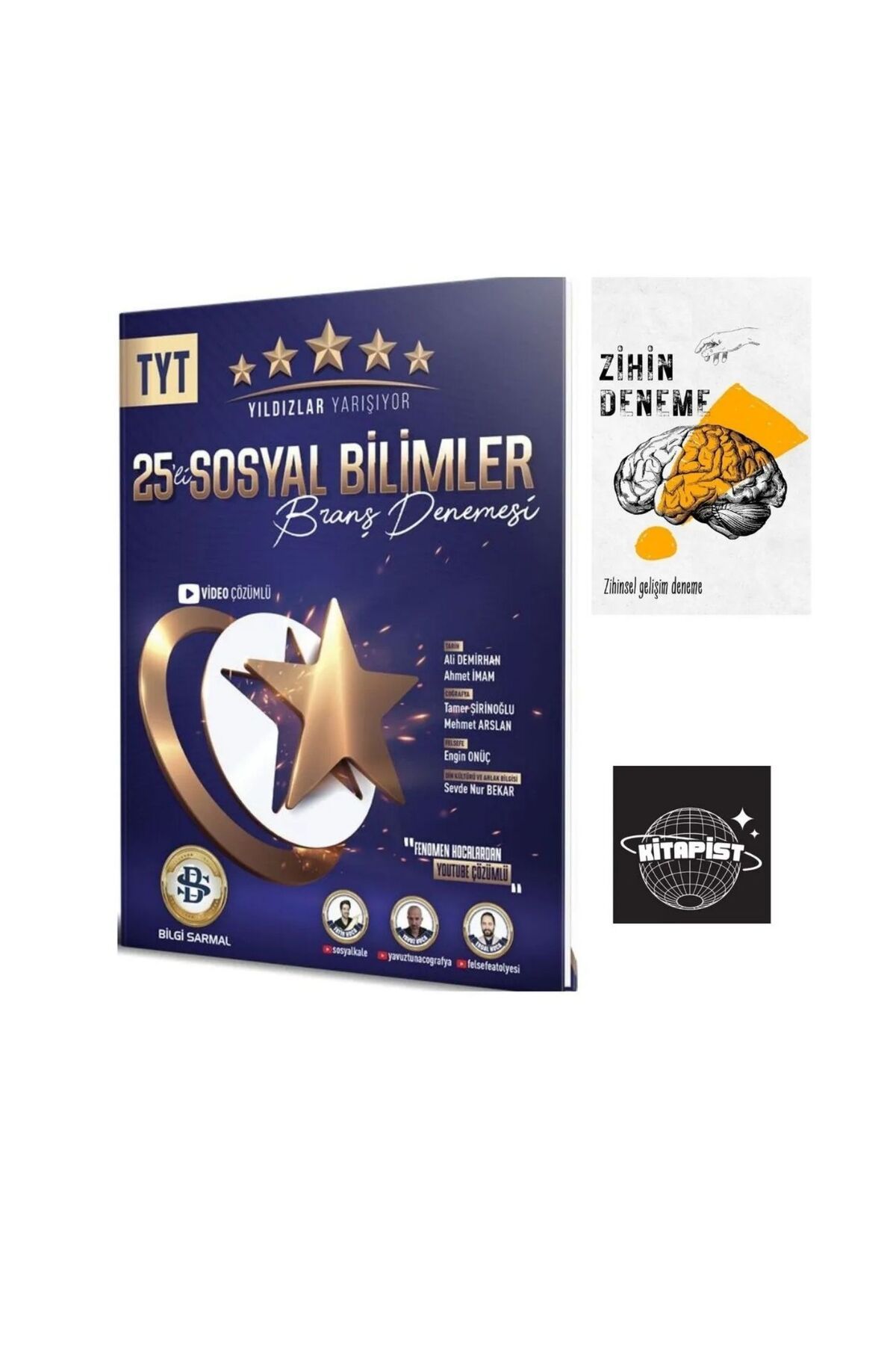 Bilgi Sarmal Yayınları BİLGİSARMAL- TYT SOSYAL BİLİMLER YLDIZLAR YARIŞIYOR DENEMELERİ+ZİHİNDENEME.KS-s286