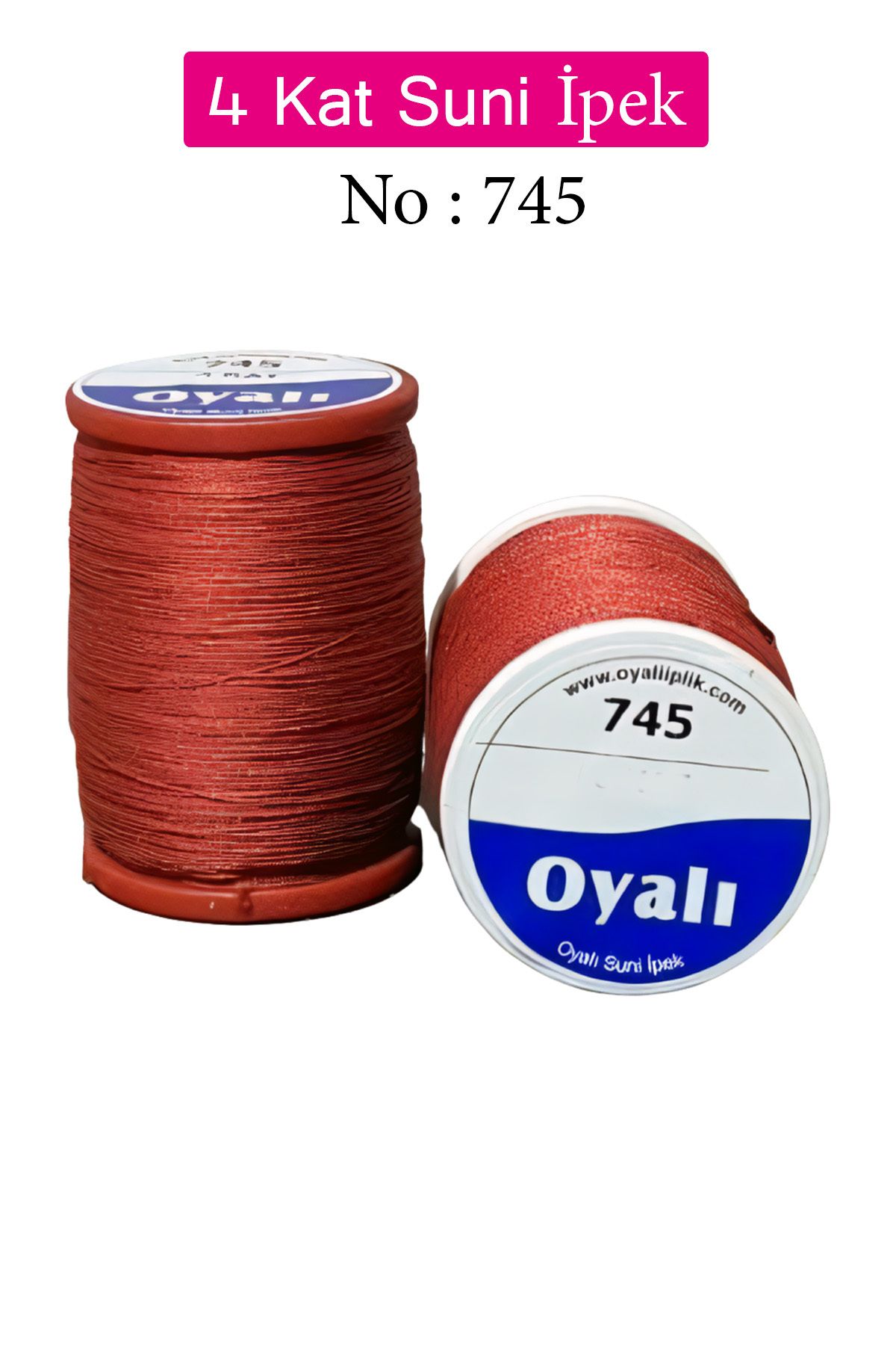 Nurum E Tİcaret Oyalı 4 Kat Suni İpek İplik İğne Oyası Boncuk İpi Tığ Oyası No:745