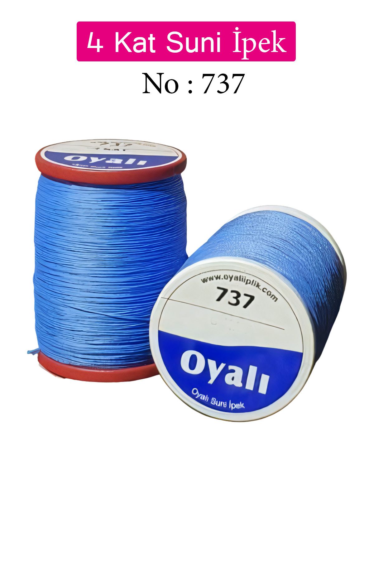 Nurum E Tİcaret Oyalı 4 Kat Suni İpek İplik İğne Oyası Boncuk İpi Tığ Oyası No:737