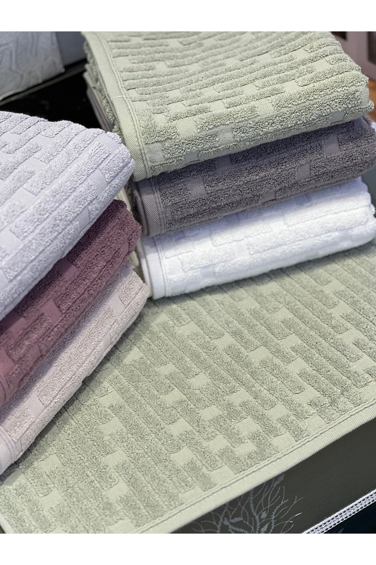 Nurpak Kilim 50x90 Organik Pamuklu 6'lı Havlu Seti