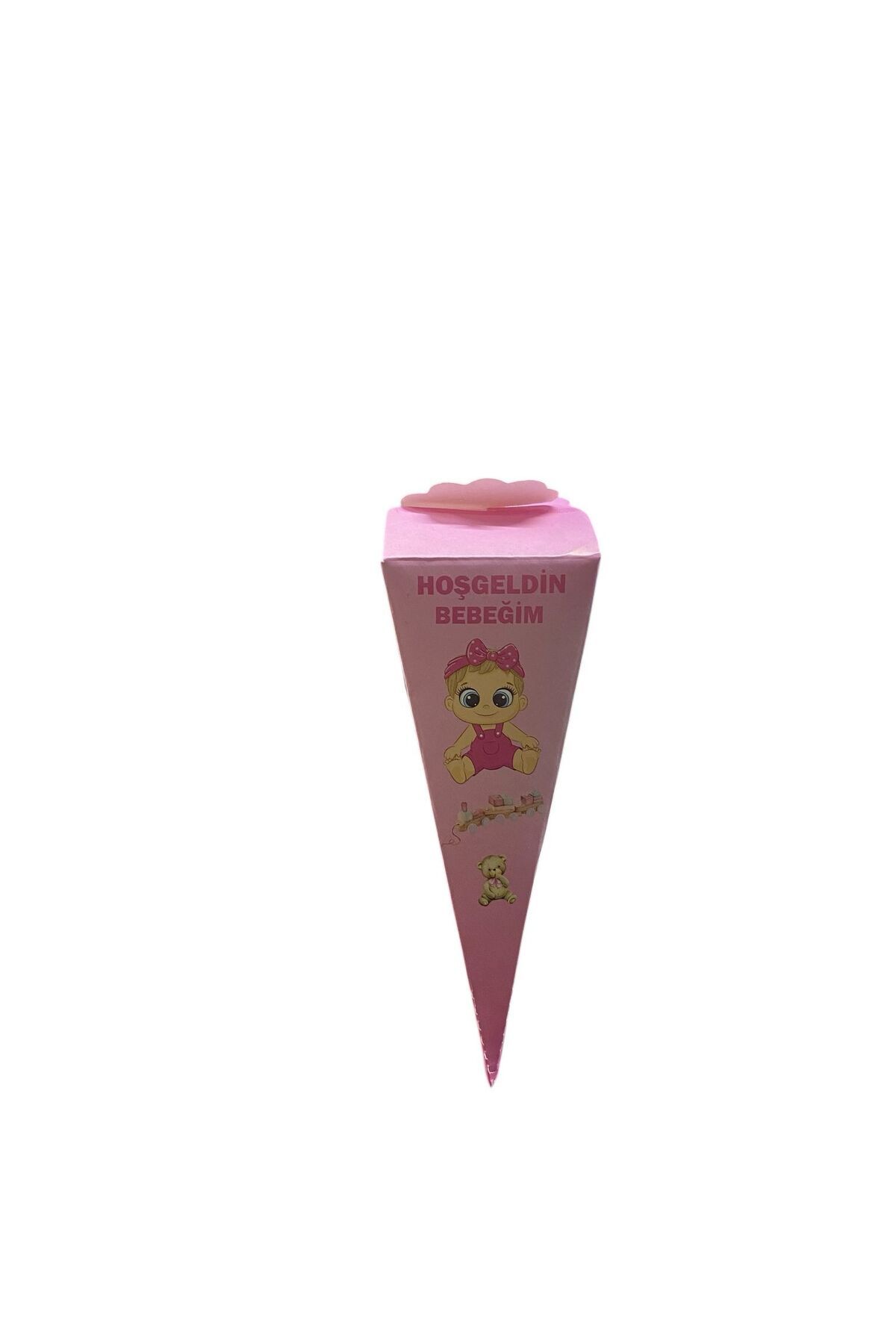PM 24'lü Hoşgeldin Bebeğim Lokum ve Şeker Külahı Pembe