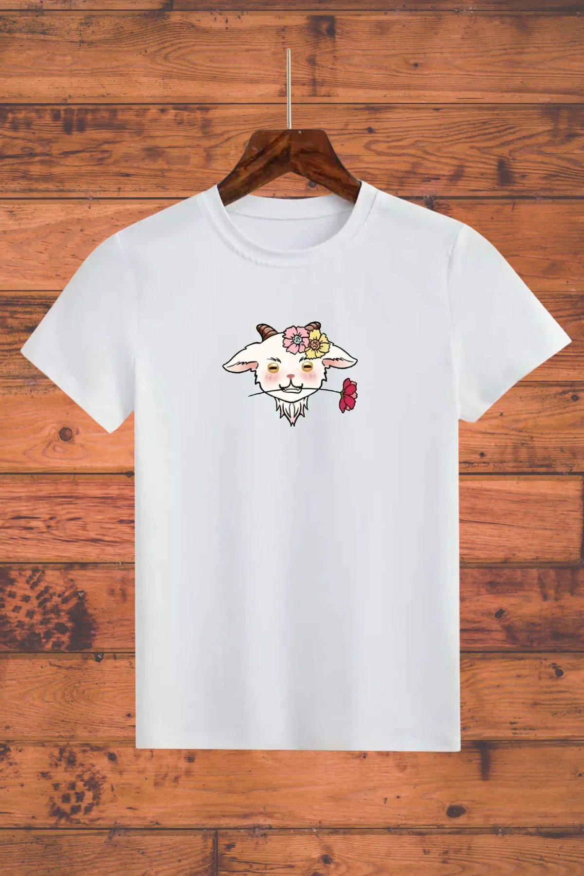 FeaR LeeS Kuzu Baskılı Kız Erkek Çocuk T-shirt