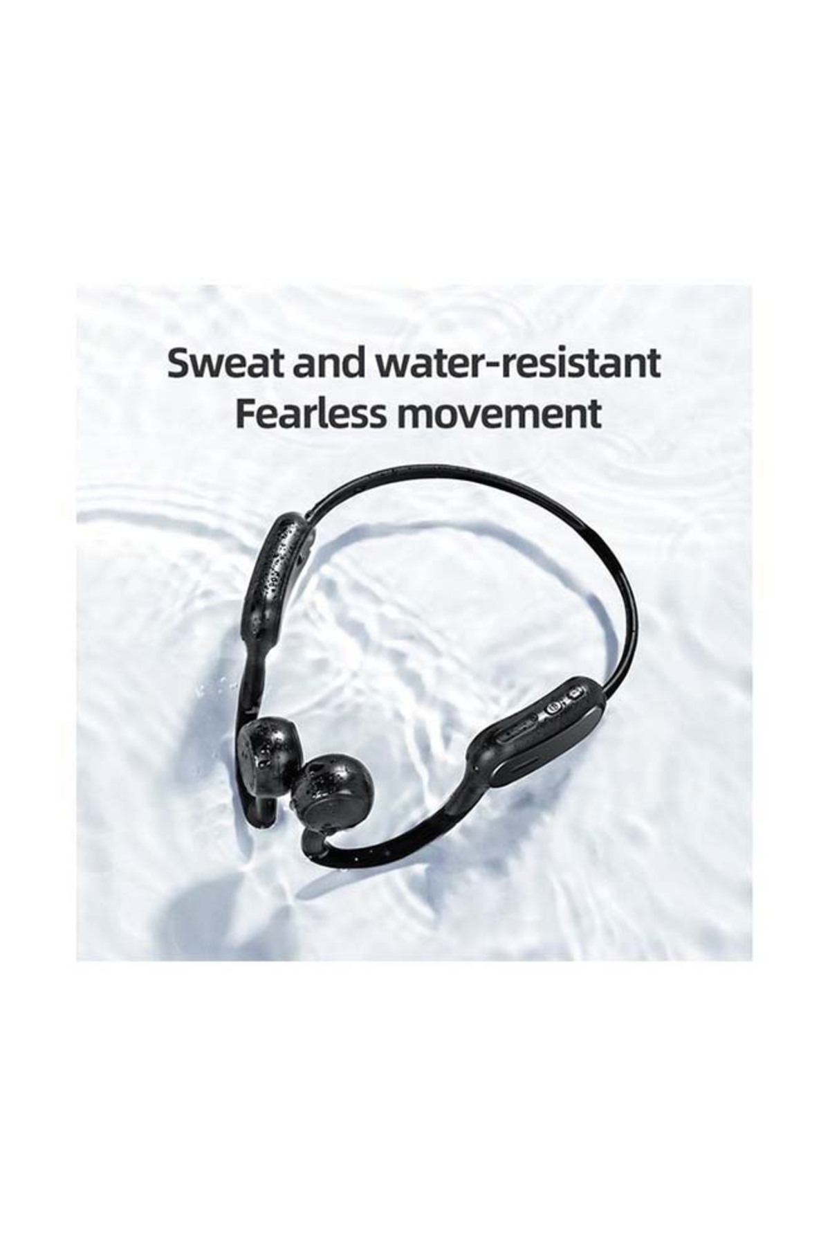 Joyroom-BT Wireless Neck Hang Air Conduction Earphones Black 3
