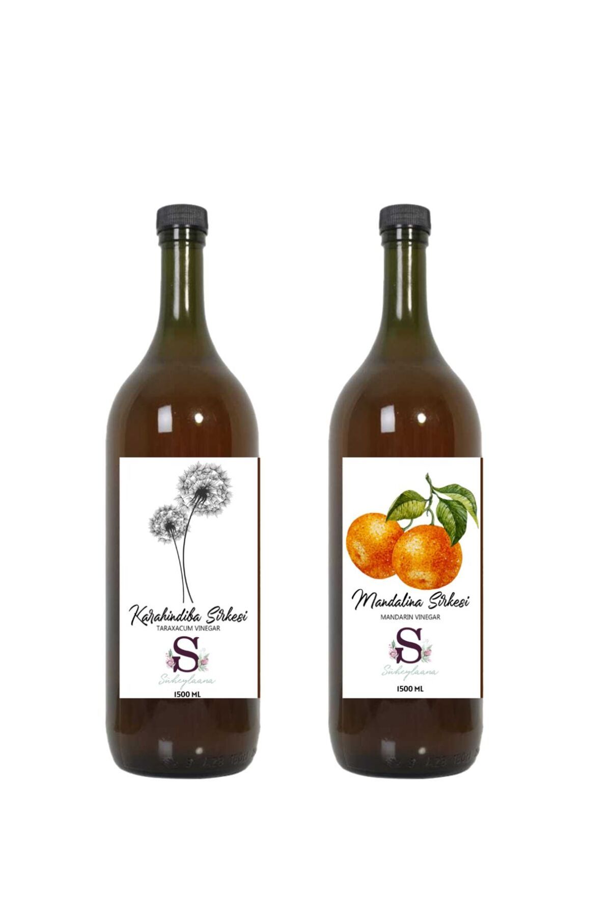 Süheylaana Doğal Karahindiba Sirkesi 1500 Ml - Doğal Mandalina Sirkesi 1500 Ml