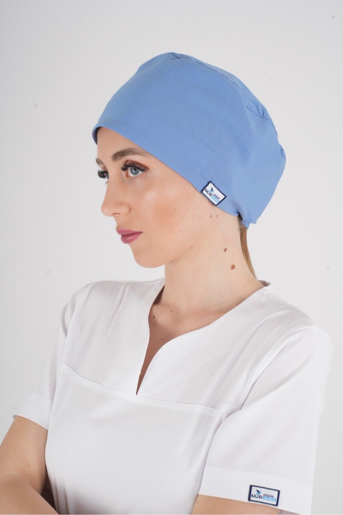 Nur Medikal Giyim Unisex Dokuz Eylül Mavisi Doktor Hemşire Hastane Medikal Cerrahi Bonesi