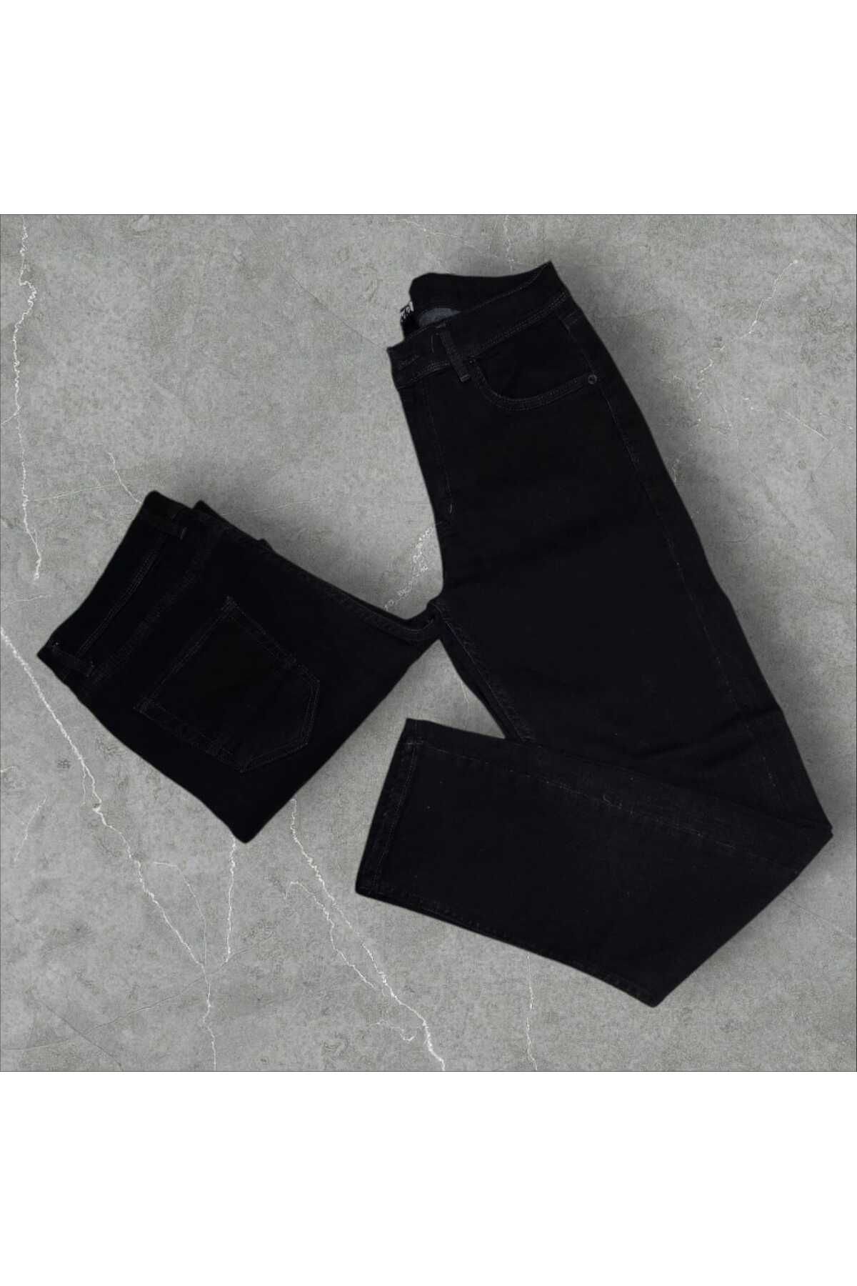 TRS YB GİYİM Lyrca Yüksek Bel Regular Fit Battal Boy Erkek Kot Pantolon Yeni Sezon