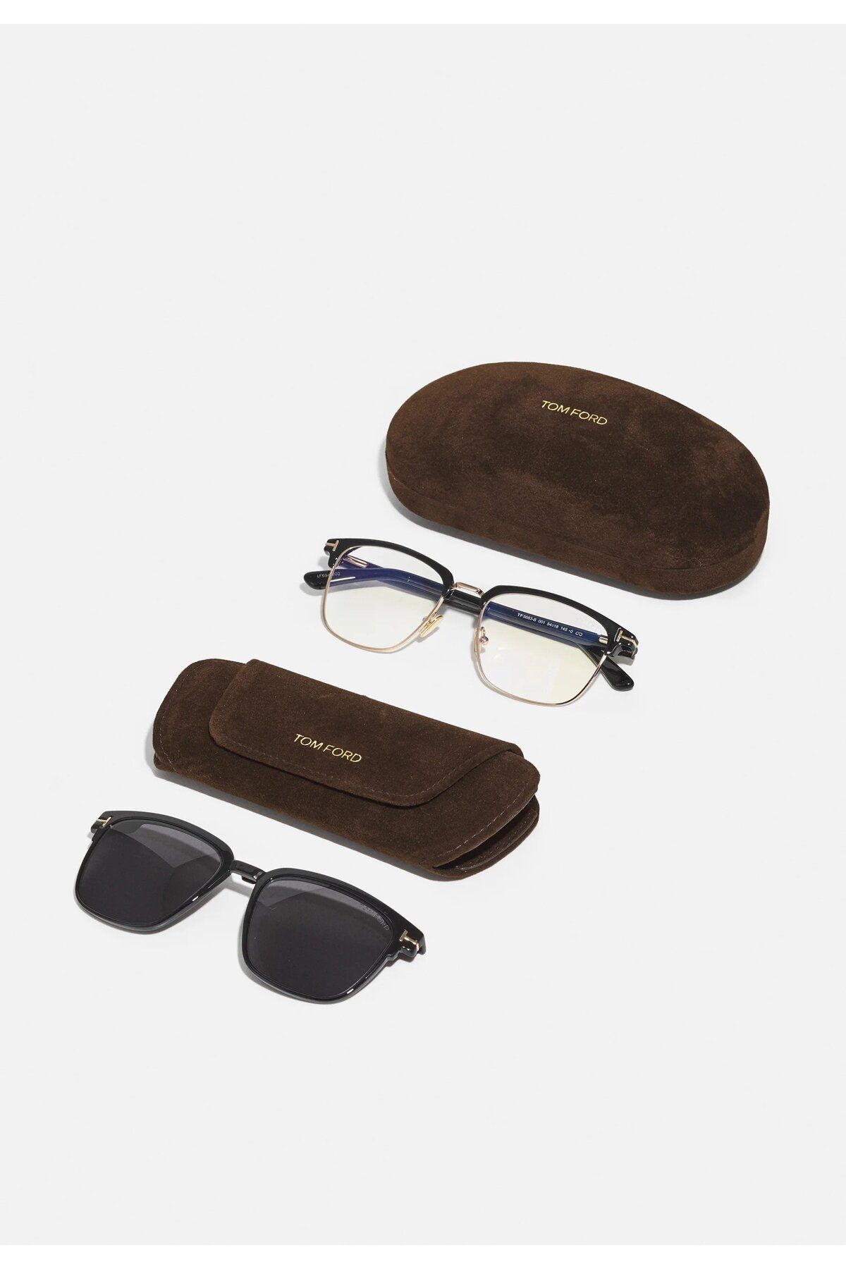 Tom Ford TF 5683-B 001 54*18 145 Güneş Klipsli Mavi Işık Korumalı Gözlük