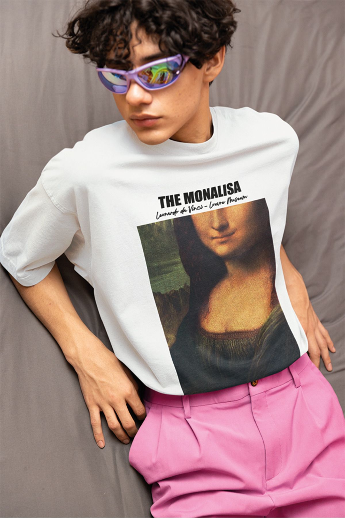 ick artwear MONALISA BASKILI PREMIUM OVERSIZE TSHIRT – 24/1 SÜPREM PENYE