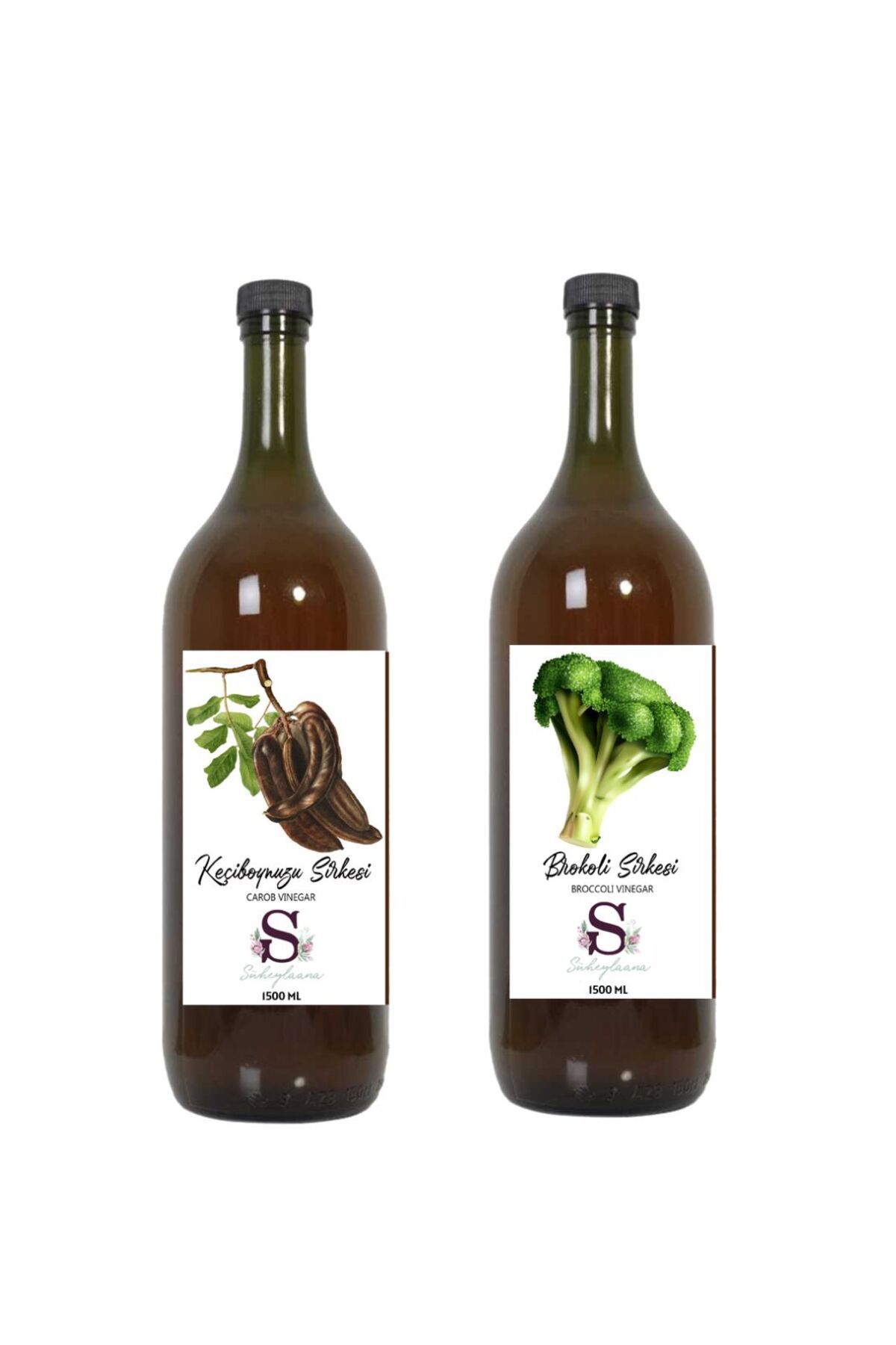 Süheylaana Doğal Keçiboynuzu Sirkesi 1500 Ml - Doğal Brokoli Sirkesi 1500 Ml