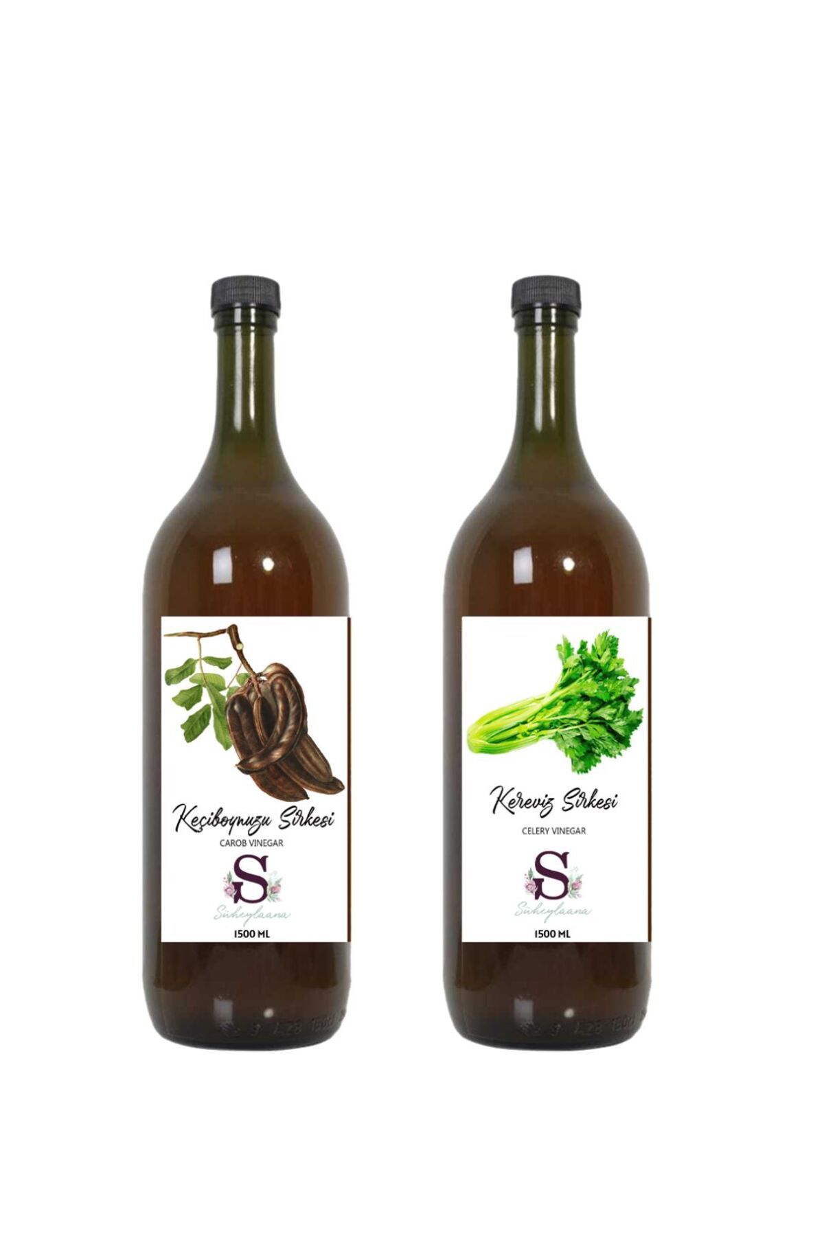 Süheylaana Doğal Keçiboynuzu Sirkesi 1500 Ml - Doğal Kereviz Sirkesi 1500 Ml
