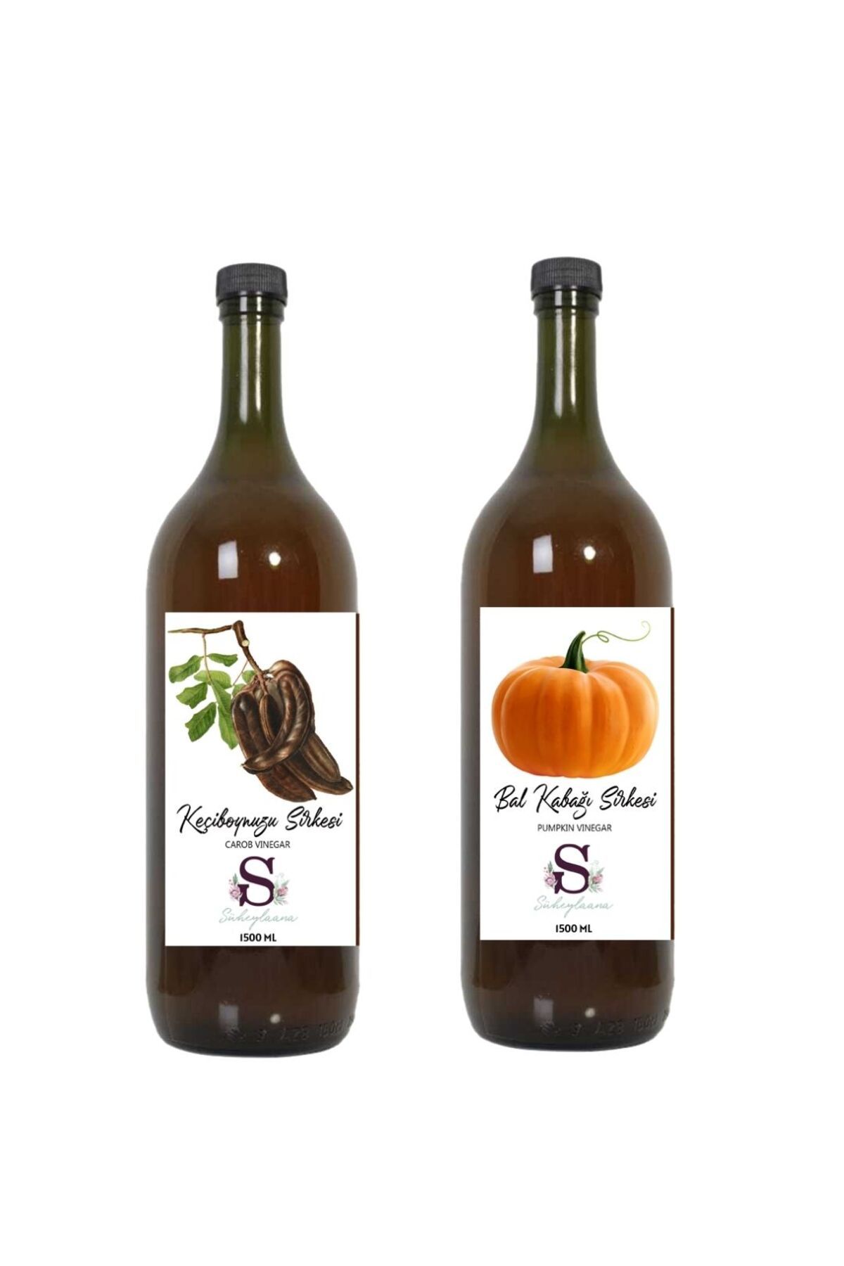Süheylaana Doğal Keçiboynuzu Sirkesi 1500 Ml - Doğal Bal Kabağı Sirkesi 1500 Ml