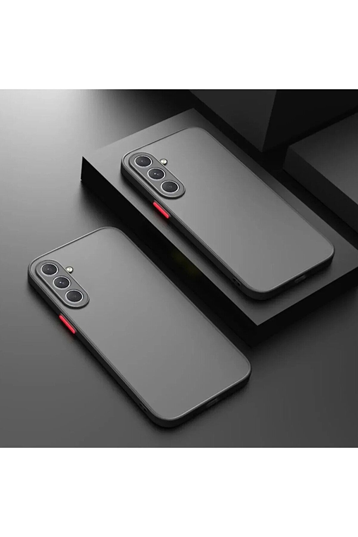 Fibaks Samsung Galaxy A56 Kılıf Mat Parmak Izi Yapmaz Kamera Korumalı Renkli Tuşlu Sert Silikon Kapak