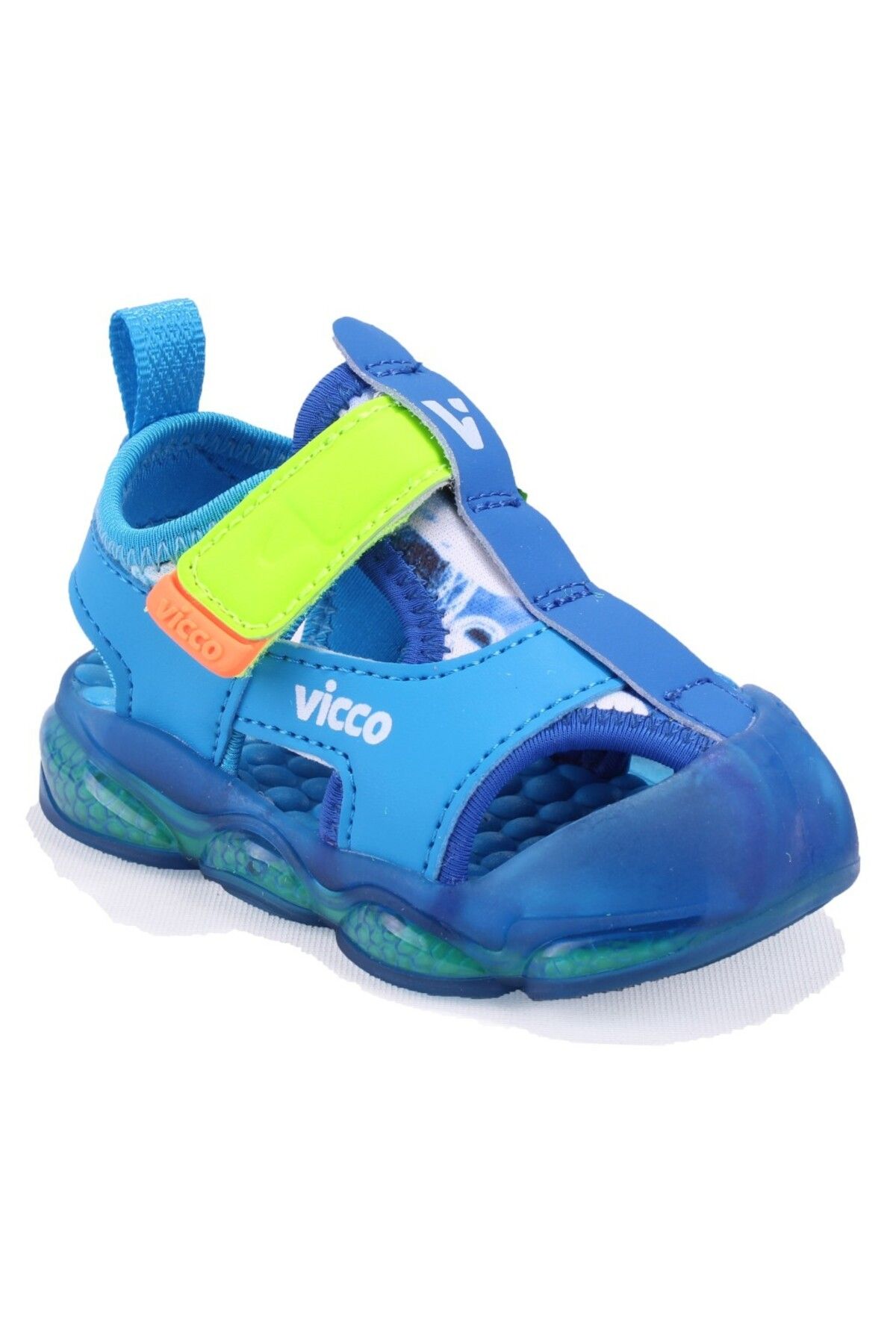 Vicco Live 332B525Y217 Lacivert Ortopedik Günlük Işıklı Erkek Çocuk Spor Sandalet