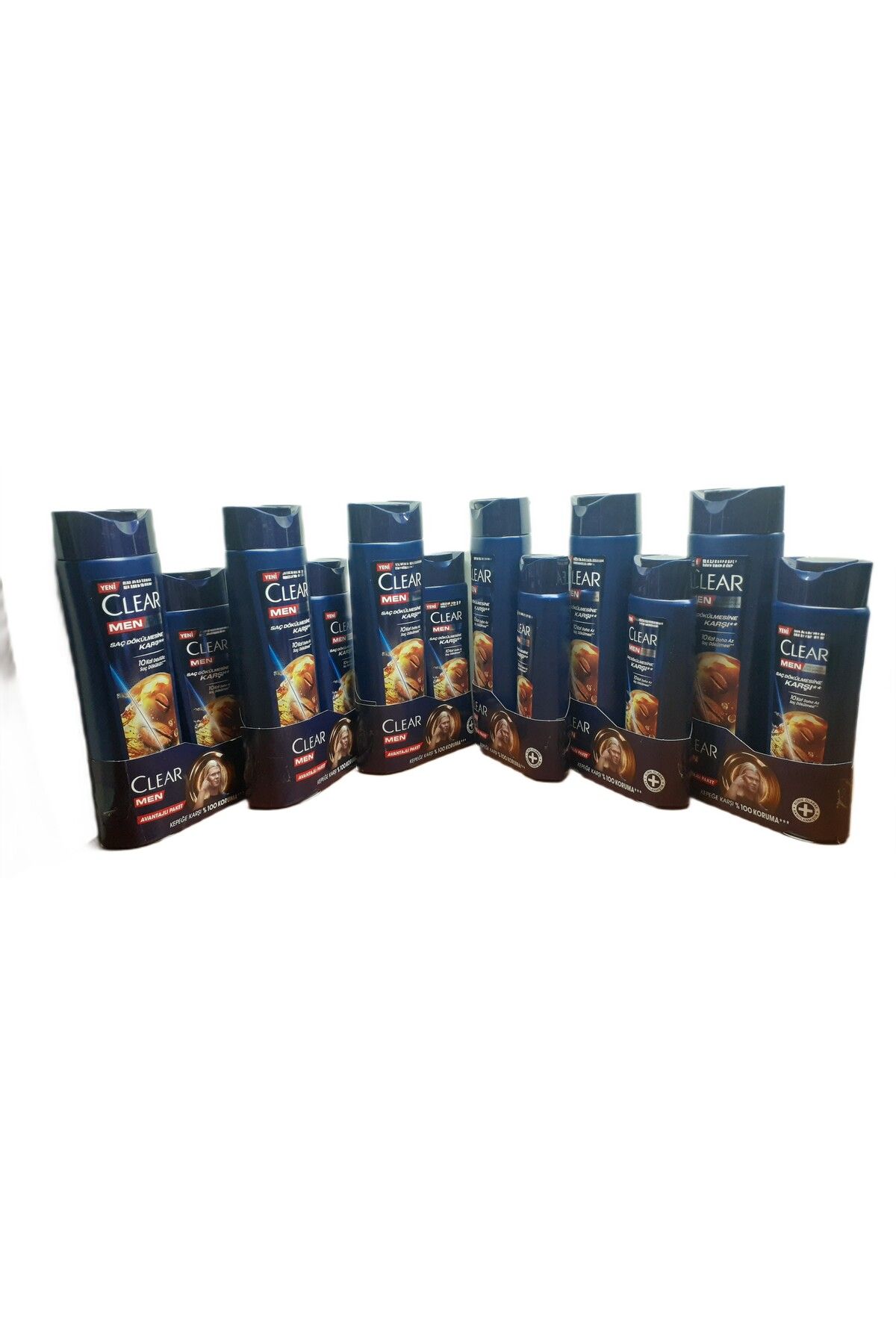 Clear MEN SAÇ DÖKÜLMESİNE KARŞI KEPEK ŞAMPUANI 350 + 180 ML X 6 ADET