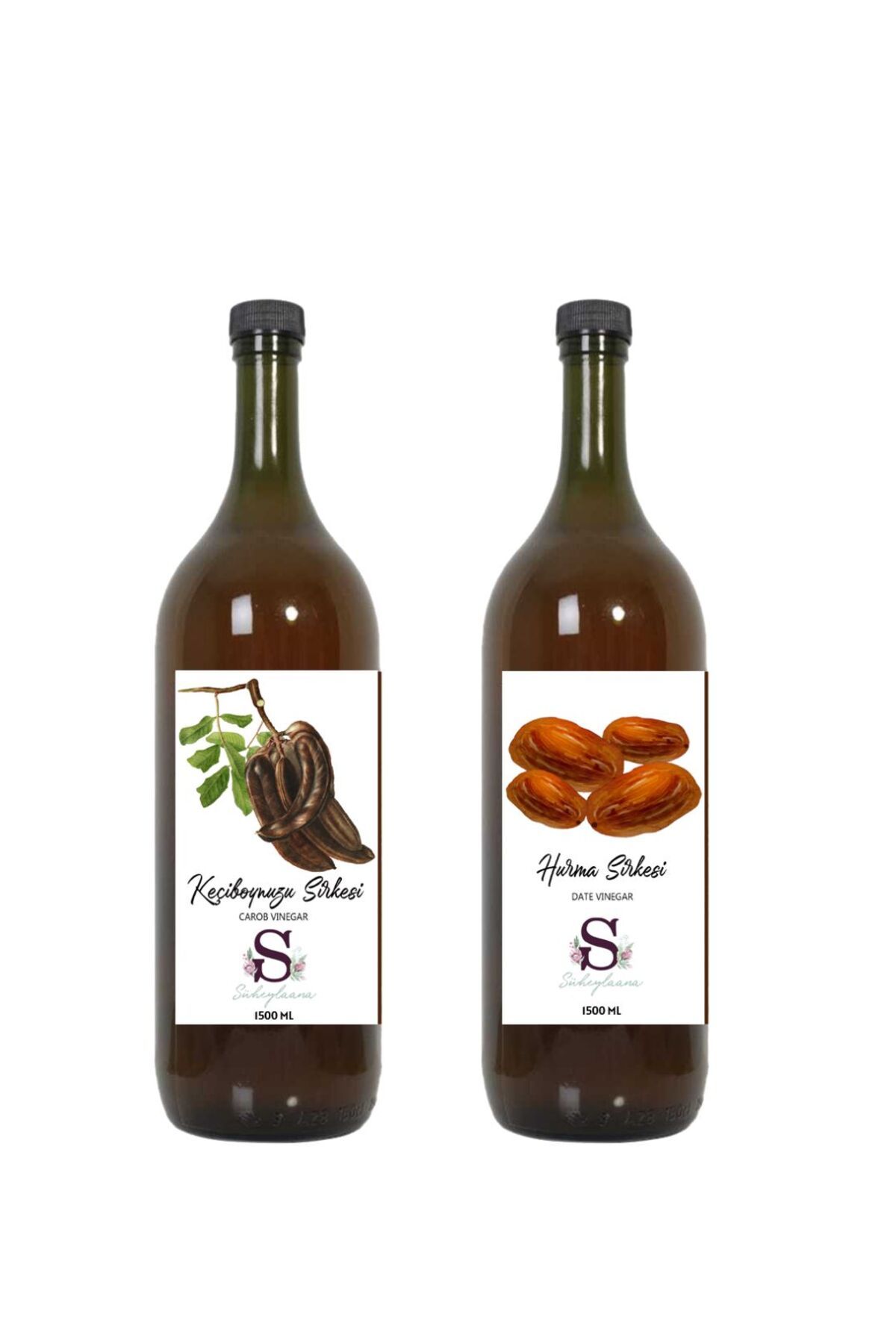 Süheylaana Doğal Keçiboynuzu Sirkesi 1500 Ml - Doğal Hurma Sirkesi 1500 Ml