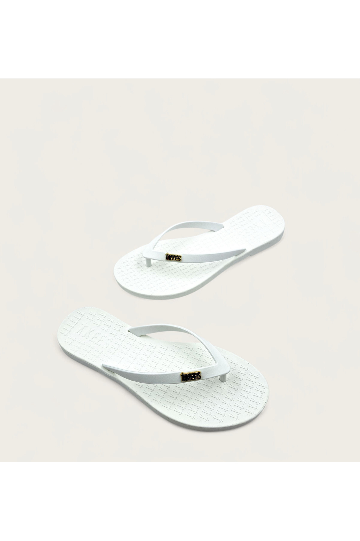 Tkees-White Color Flip Flop Women's Flip Flops Beach Slippers 2