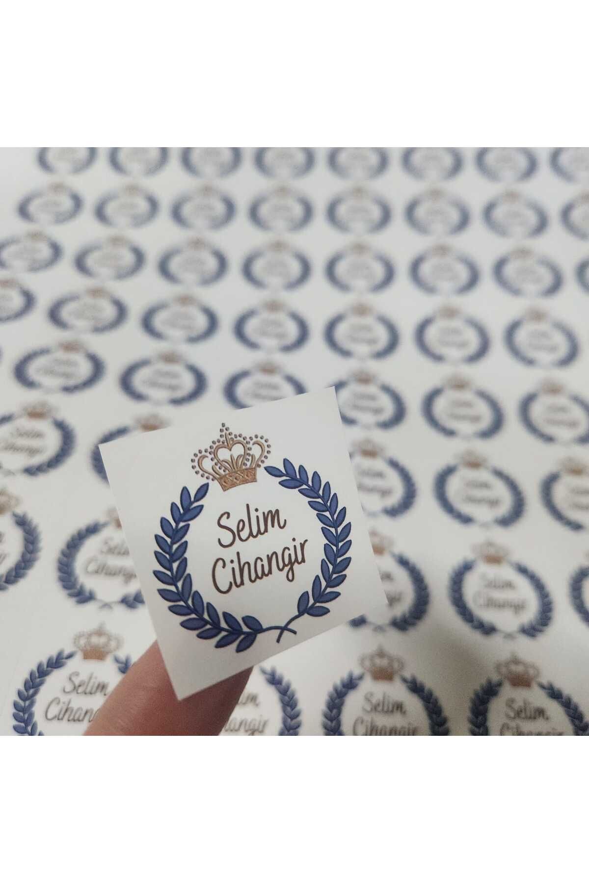 fırsatlar diyarı Nazar Boncuğu Hoşgeldin Bebek Mevlit - Parlak Kuşe Kare Kesimli Etiket / 3,5 cm - 100 Adet