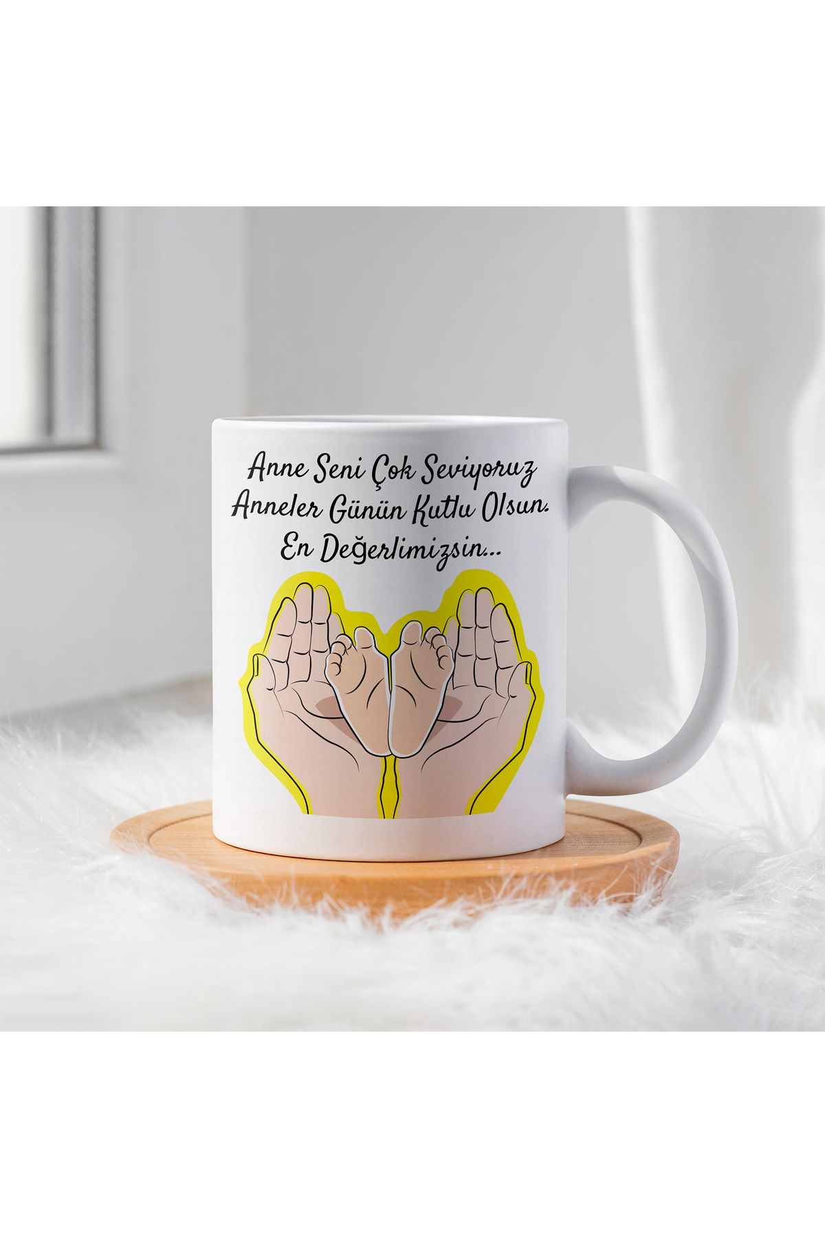 By Gift Anneler Günü İçin Kişiye Özel Porselen Kupa Bardak - BY-KP-0000251