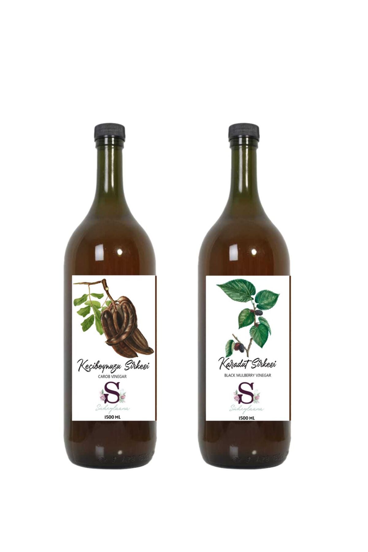 Süheylaana Doğal Keçiboynuzu Sirkesi 1500 Ml - Doğal Karadut Sirkesi 1500 Ml