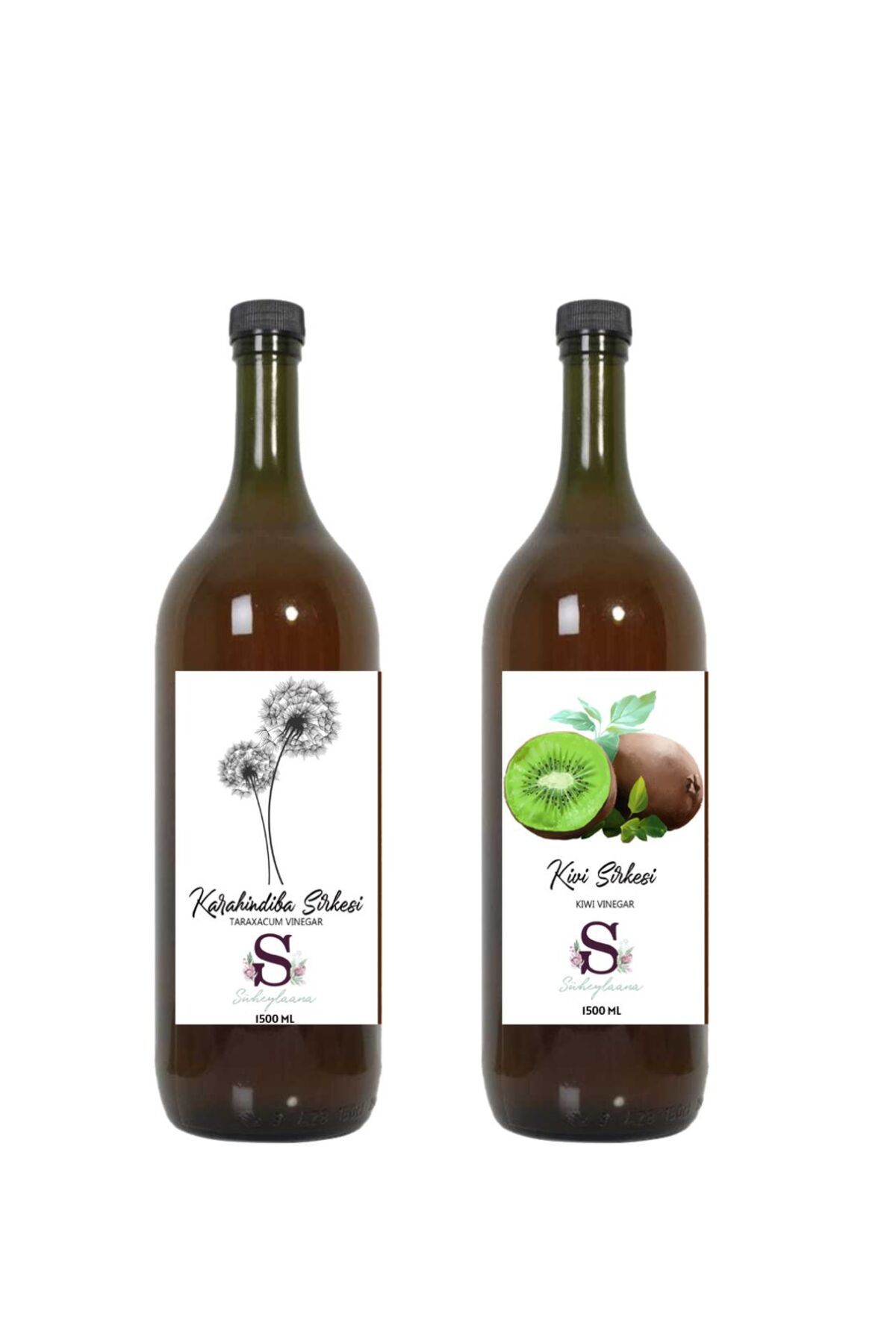 Süheylaana Doğal Karahindiba Sirkesi 1500 Ml - Doğal Kivi Sirkesi 1500 Ml