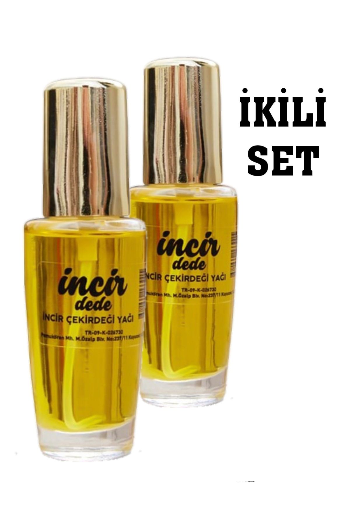 İNCİR İNCİR İncir Dede Incir Çekirdeği Yağı Soğuk Sıkım Incir Çekirdeği Yağı 2 X 50 ML