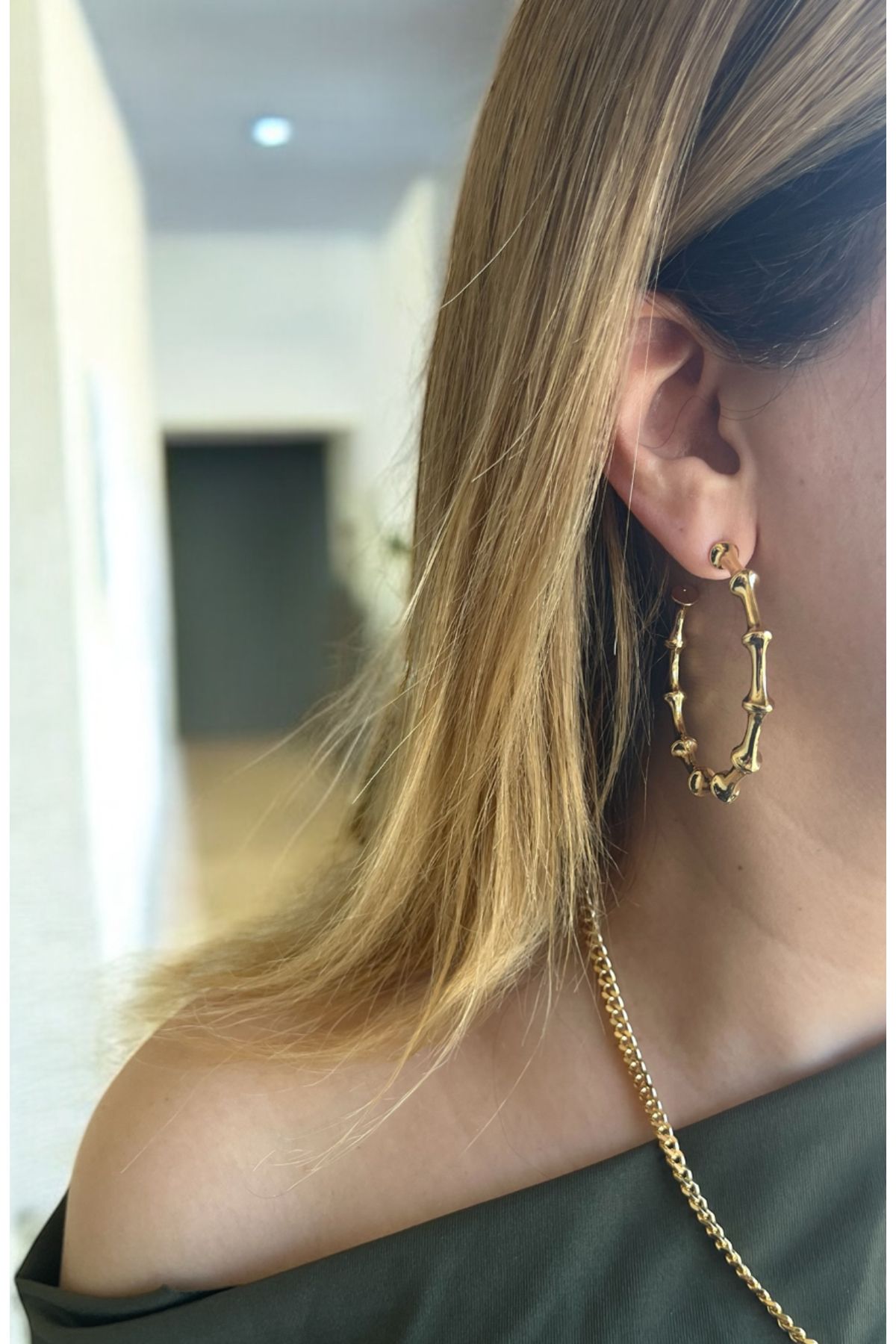 SELISYAJEWELRY Büyük Gold Küpe