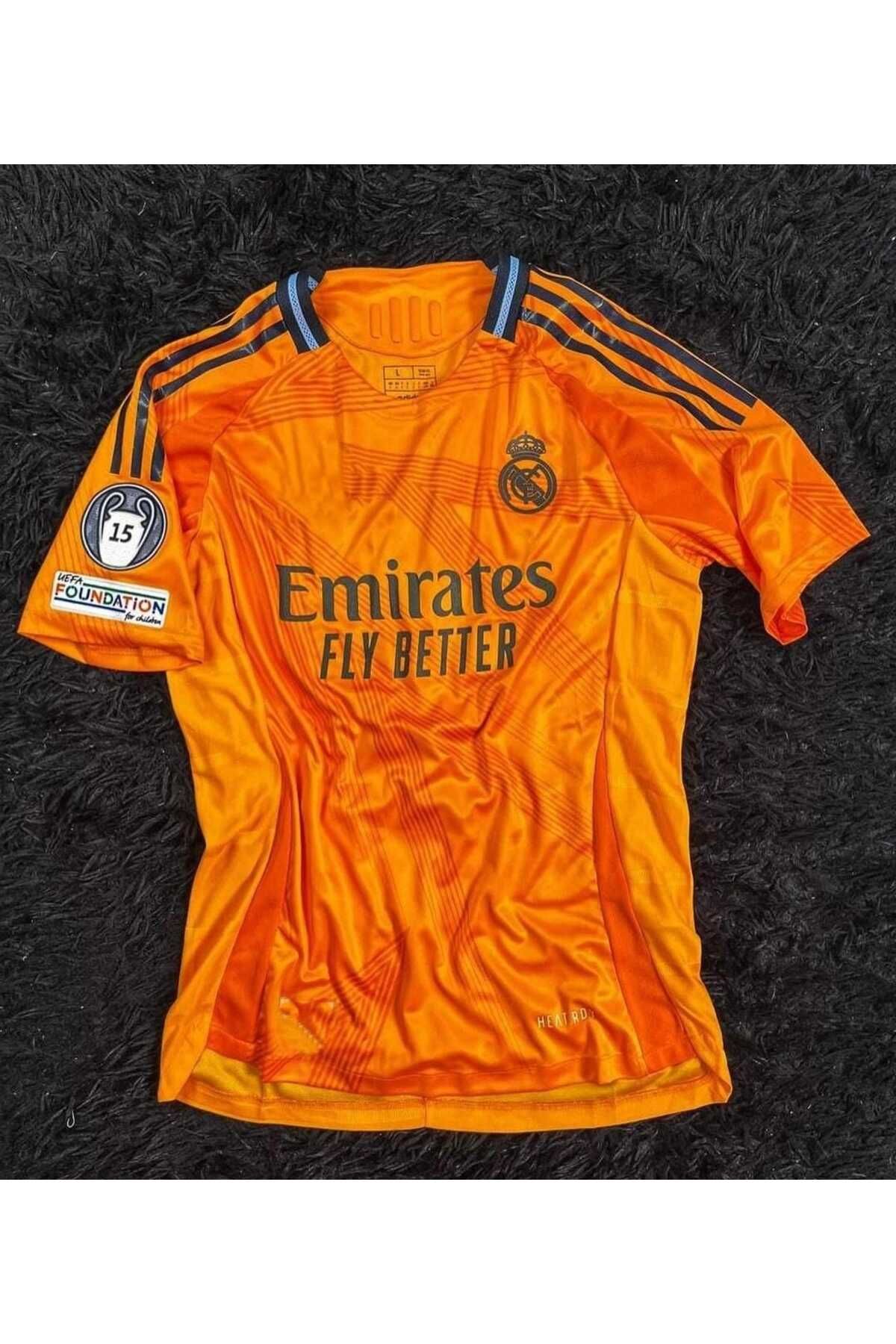 FRAGOLA Real Madrid 2024/25 Yeni Sezon Isimsiz Deplasman Forması (Orange)
