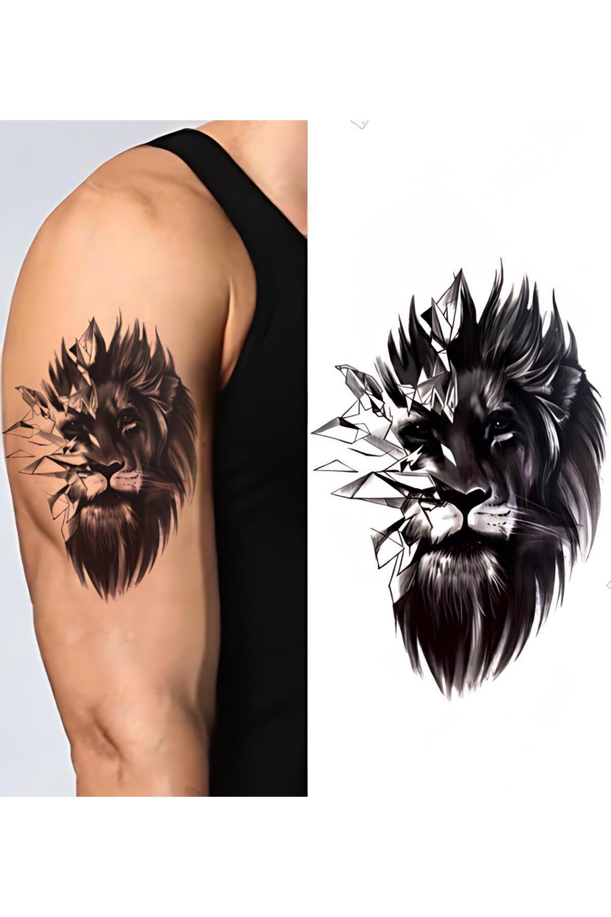 Mecit Tuhafiye YELELİ ASLAN KOL BİLEK VUCUT İÇİN GEÇİCİ DÖVME