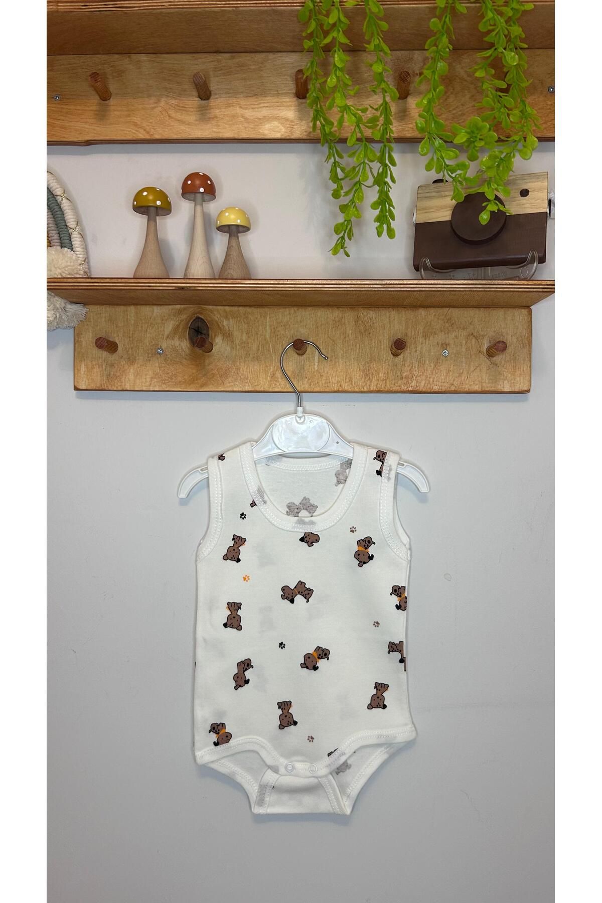Rila Collection Askılı Çıtçıtlı Bebek Body 1-2-3 Ay