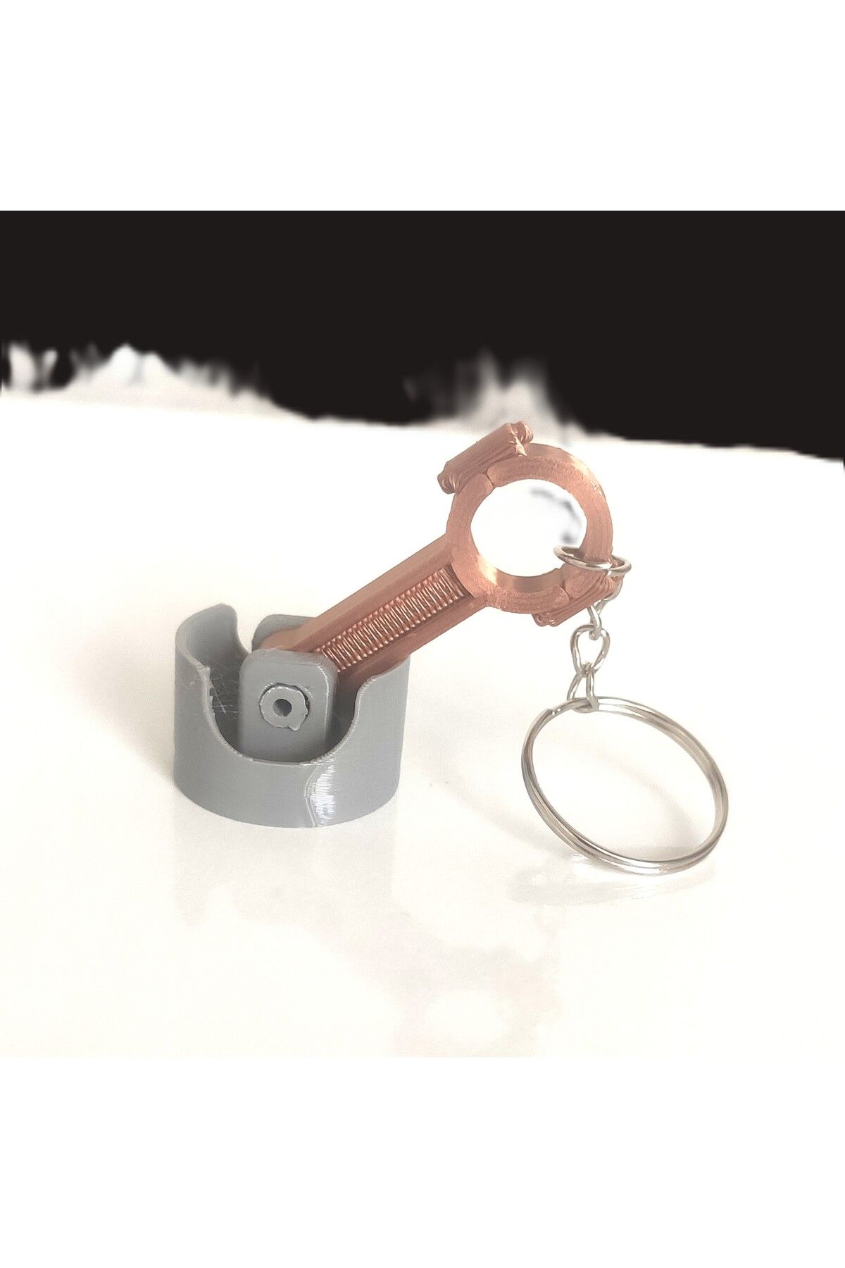 Bujiteri Piston model çift renkli anahtarlık