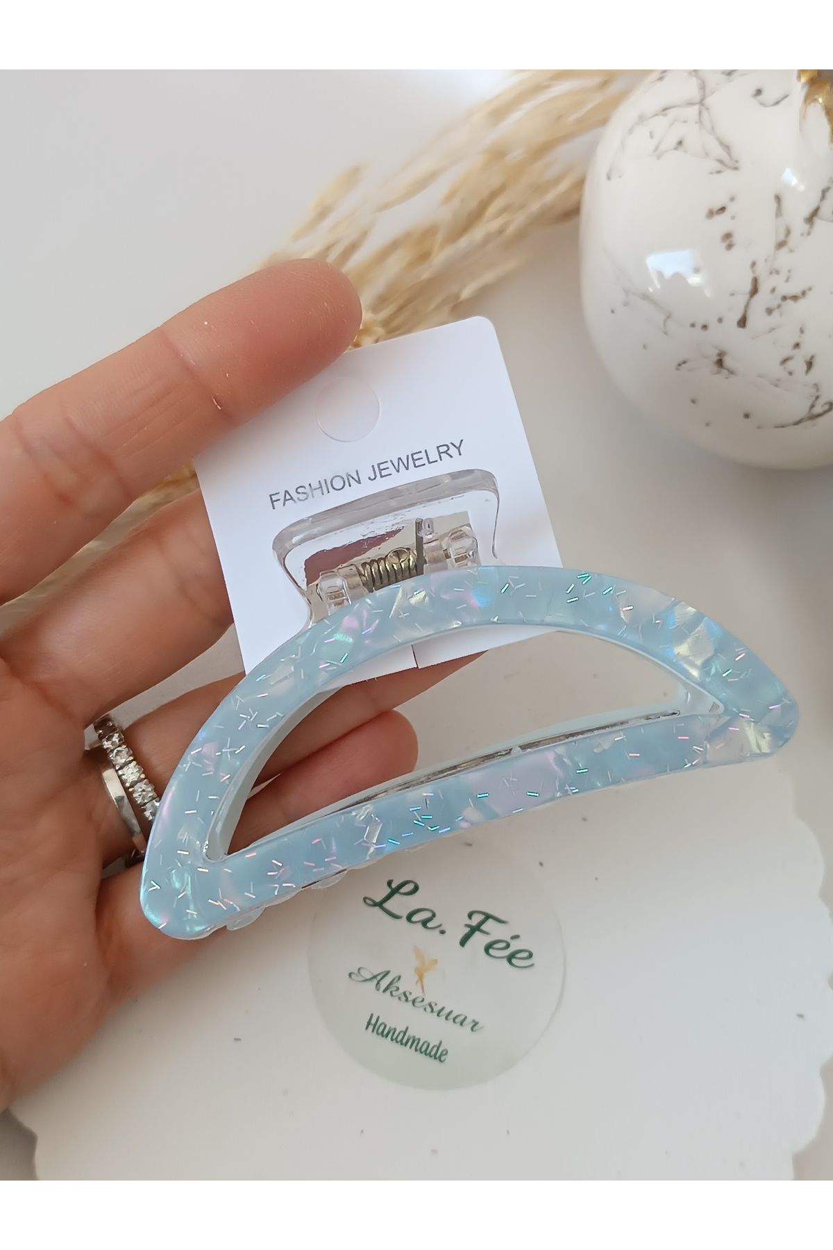 La fee aksesuar Kadın mandal saç tokası soft renkli toka