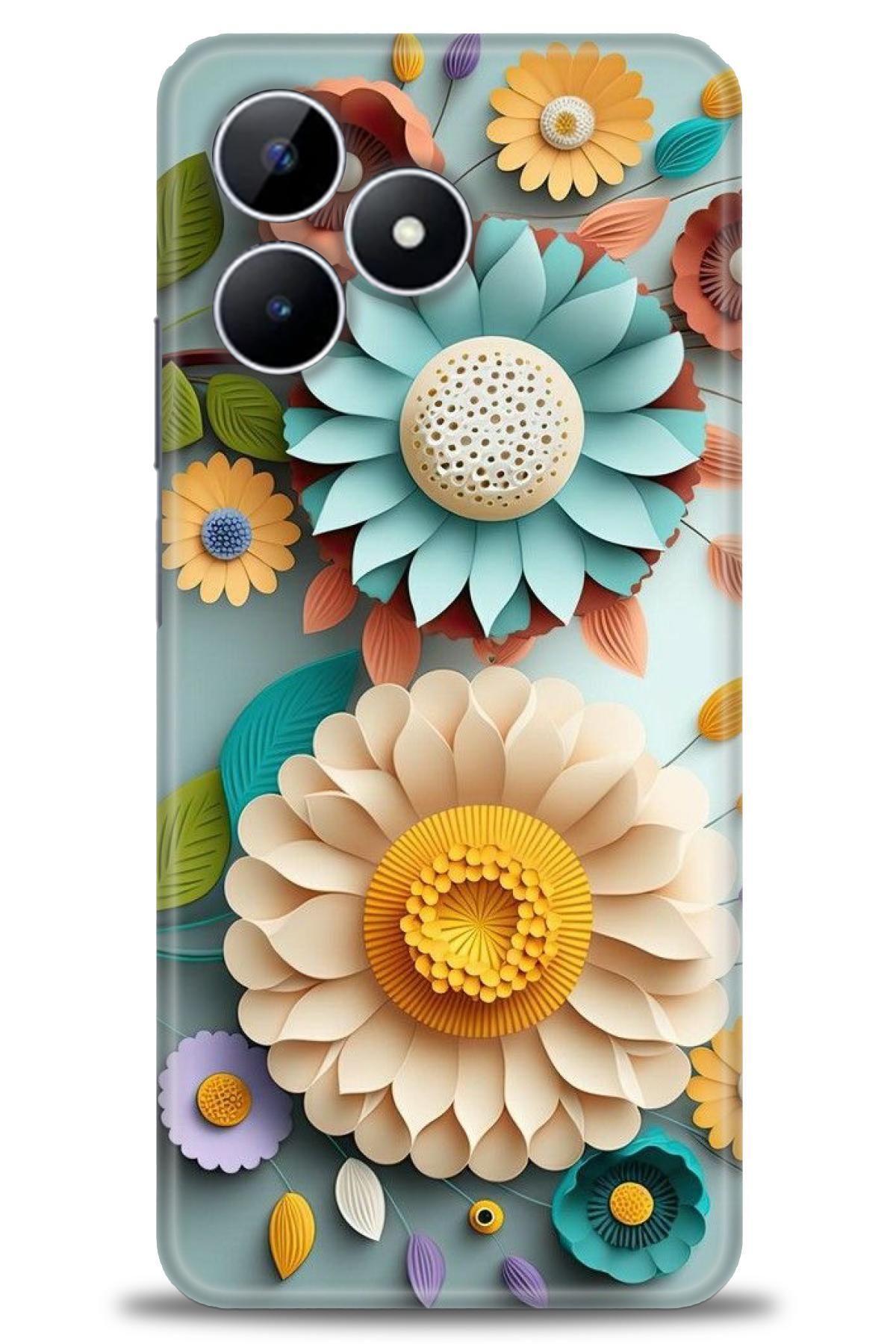 realme Note 50 4G İle Uyumlu HD Baskılı Desenli Silikon Kılıf - 536