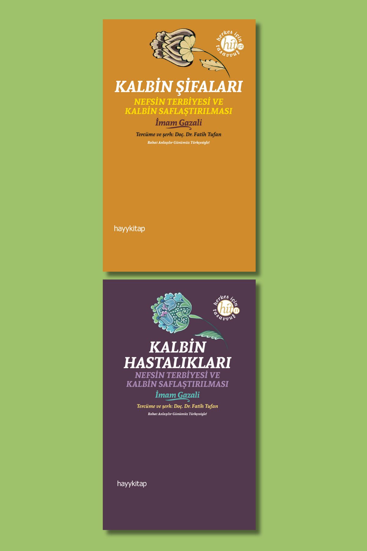 hayykitap İMAM GAZALİ TASAVVUF 2 Lİ SET / KALBİN ŞİFALARI - KALBİN HASTALIKLARI