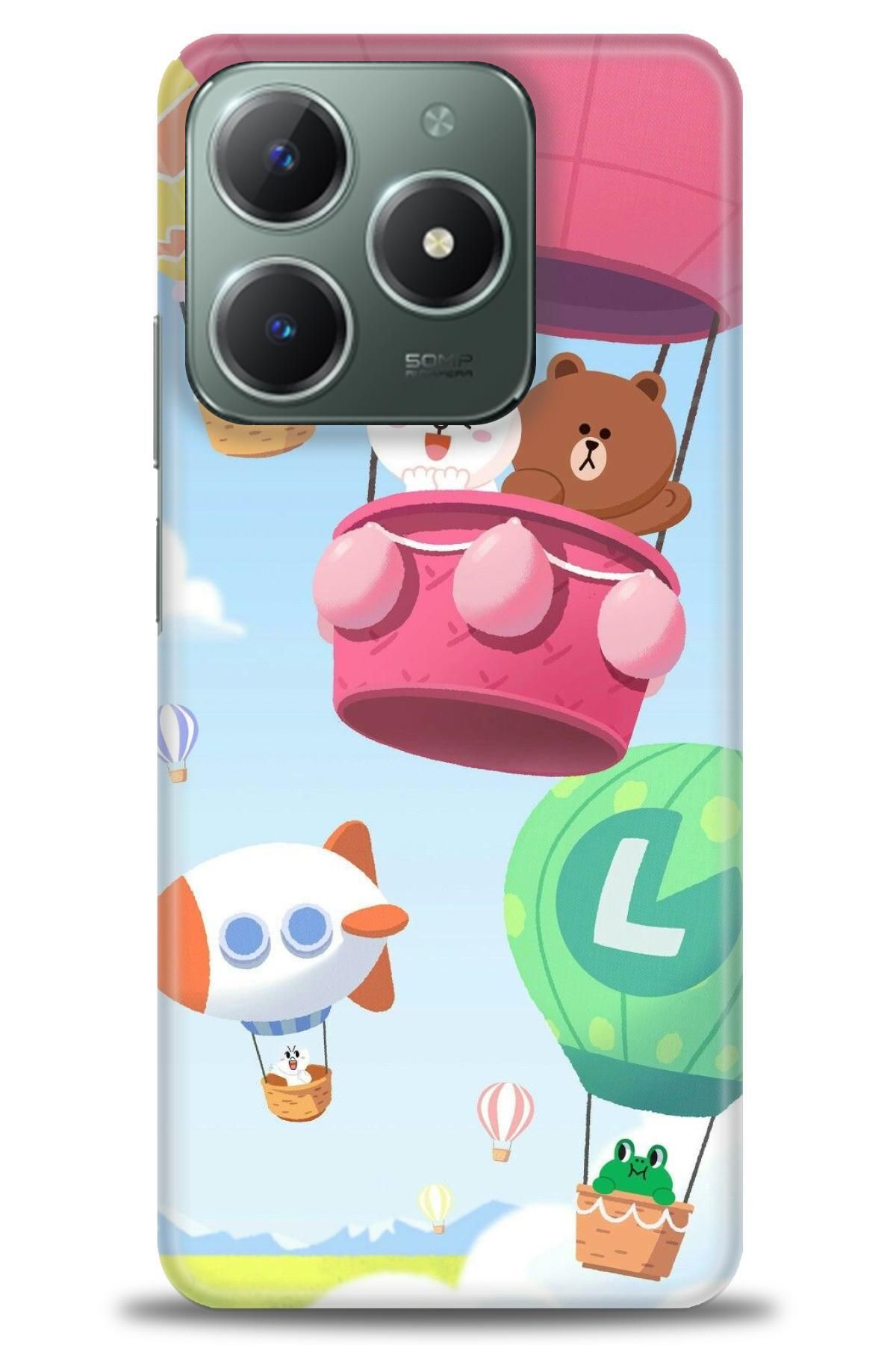 realme C61 / C63 İle Uyumlu HD Baskılı Desenli Silikon Kılıf - 373