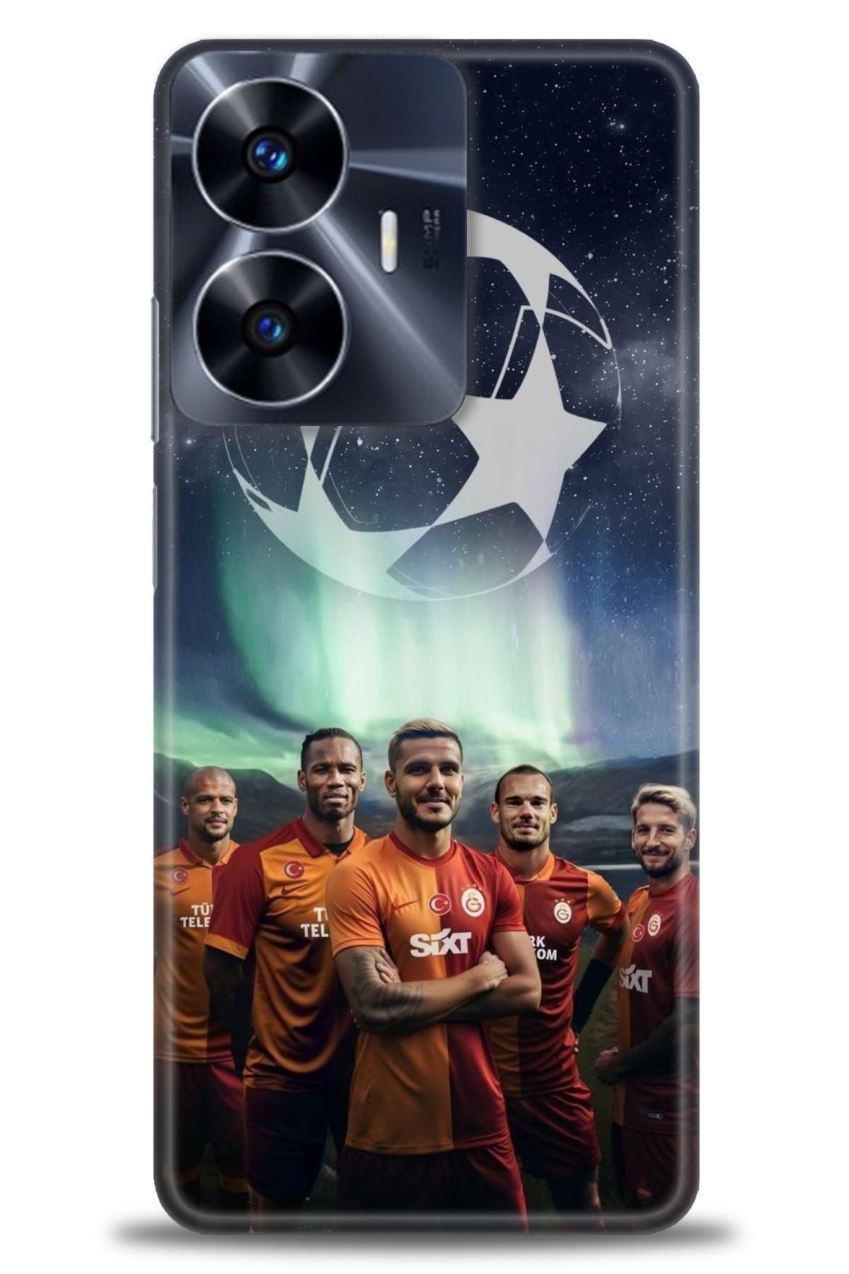 realme C55 İle Uyumlu HD Baskılı Desenli Silikon Kılıf - 712