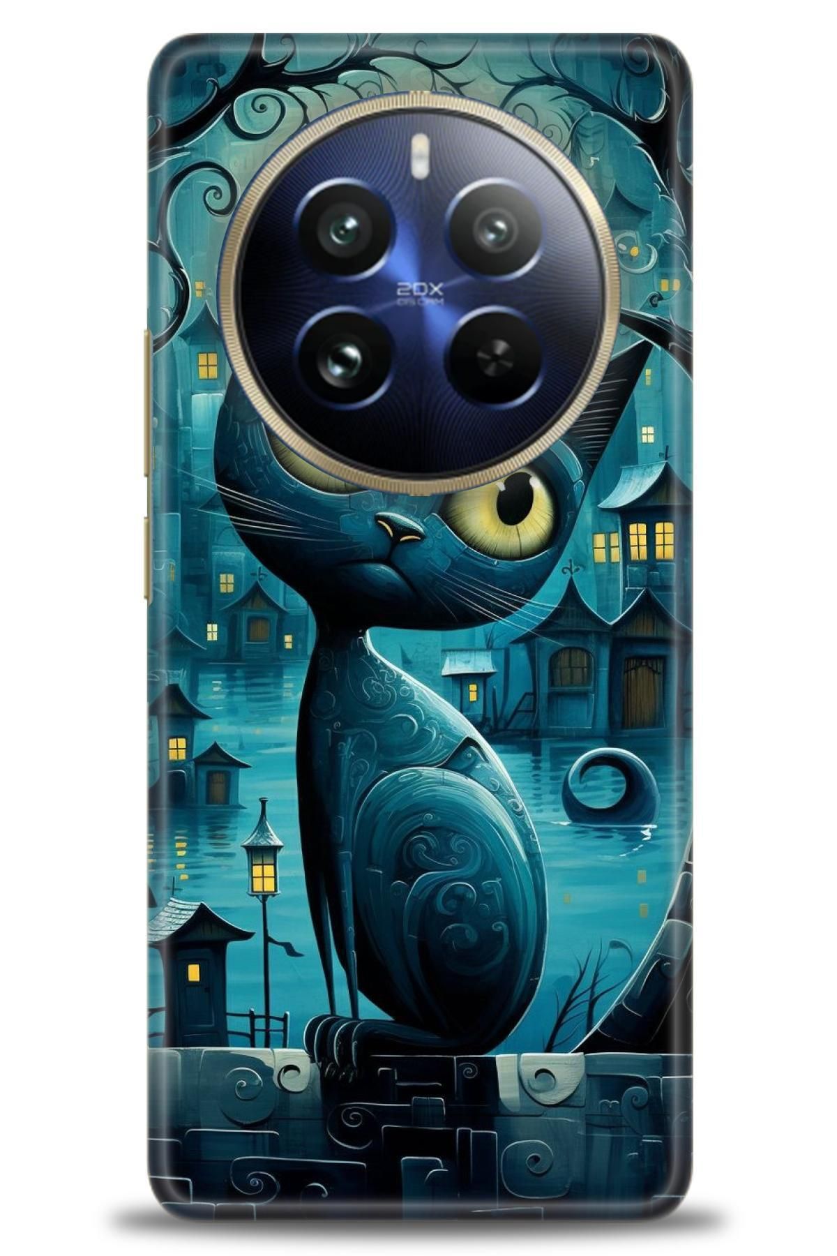 realme 12 4G / 12 Plus İle Uyumlu HD Baskılı Desenli Silikon Kılıf - 121