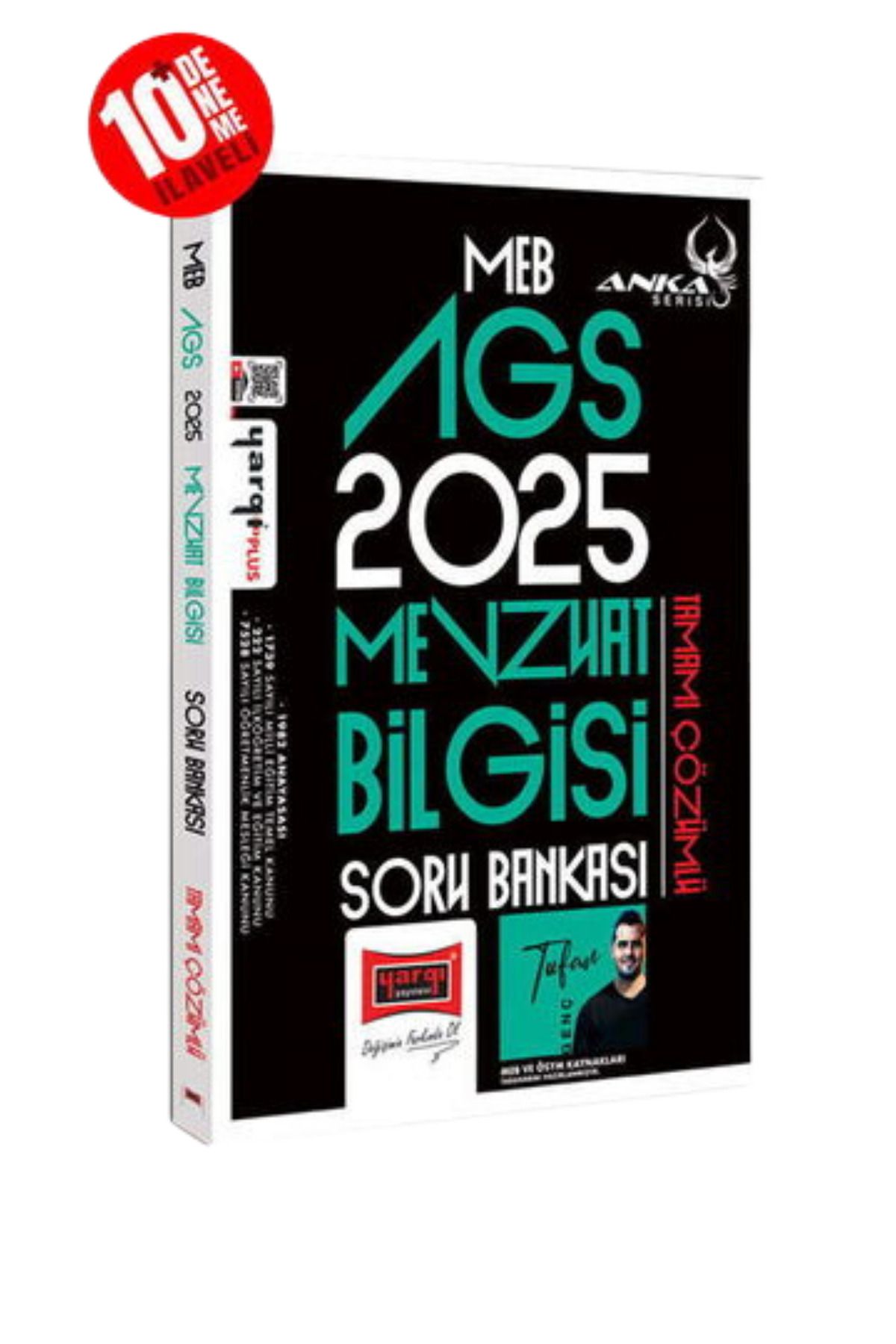 Yargı Yayınları 2025 MEB-AGS Mevzuat Bilgisi Tamamı Çözümlü Soru Bankası-10 Deneme İlaveli-YEP YENİ-Tufan GENÇ