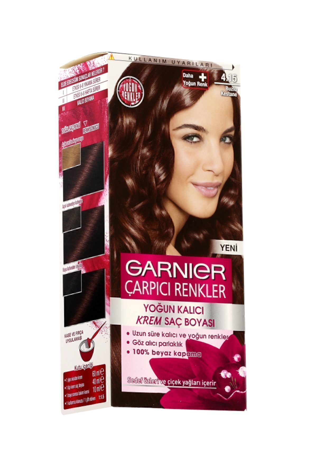 رنگ مو مردانه و زنانه برند: آمیزی طبیعی شاه بلوط یخبندان 4.15 دسته: Garnier