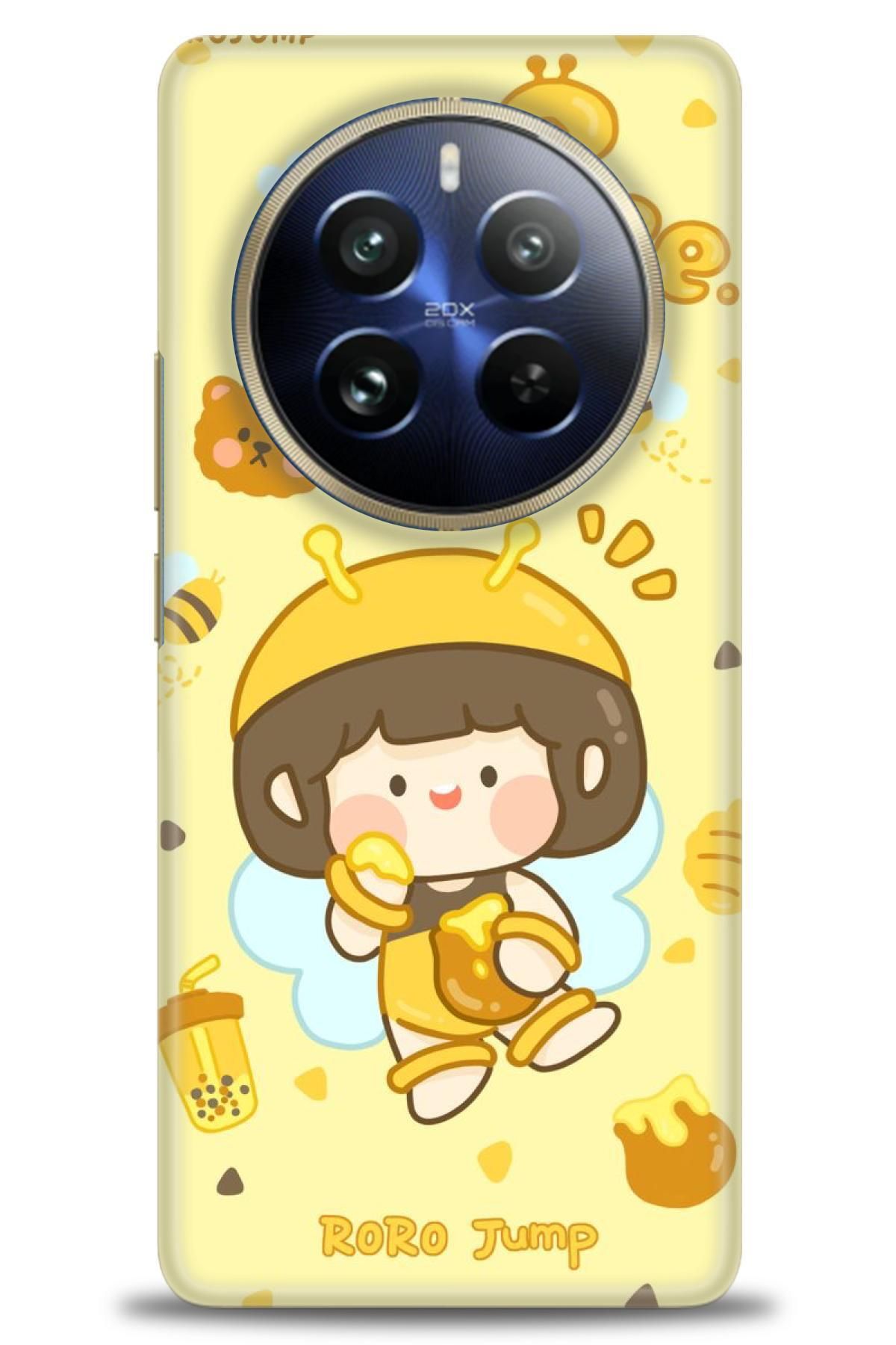 realme 12 4G / 12 Plus İle Uyumlu HD Baskılı Desenli Silikon Kılıf - 517