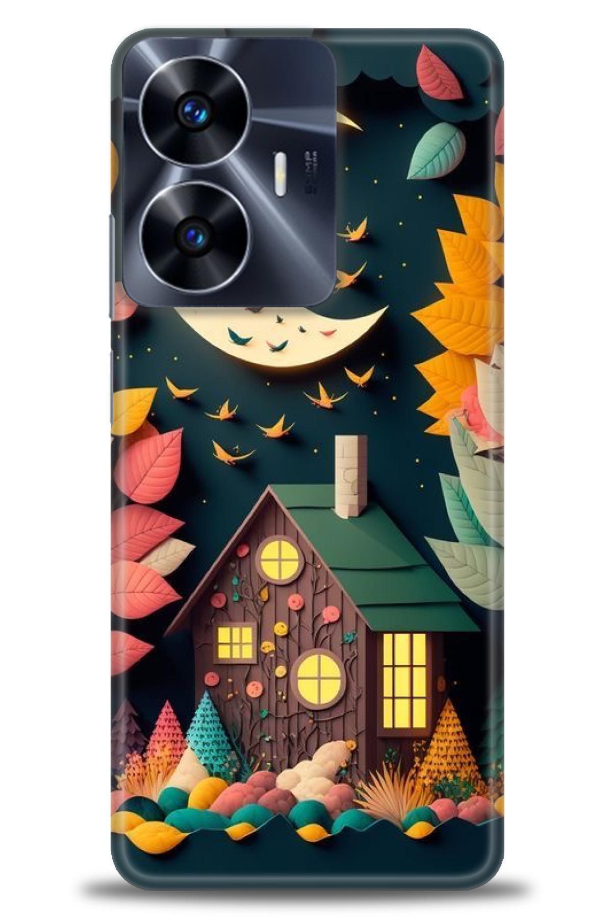 realme C55 İle Uyumlu HD Baskılı Desenli Silikon Kılıf - 626